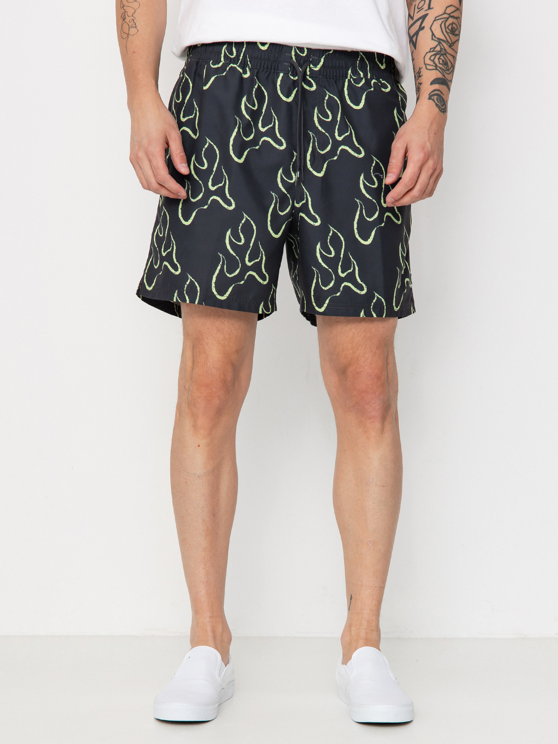 Vans Primary Print Elastic Boardshort (asphalt/shadow lime)