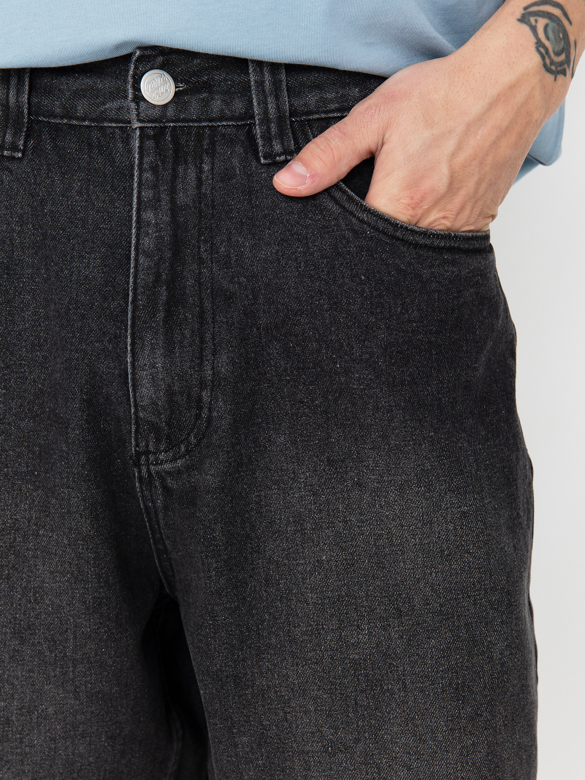 Santa Cruz Big Rövidnadrág (washed black)