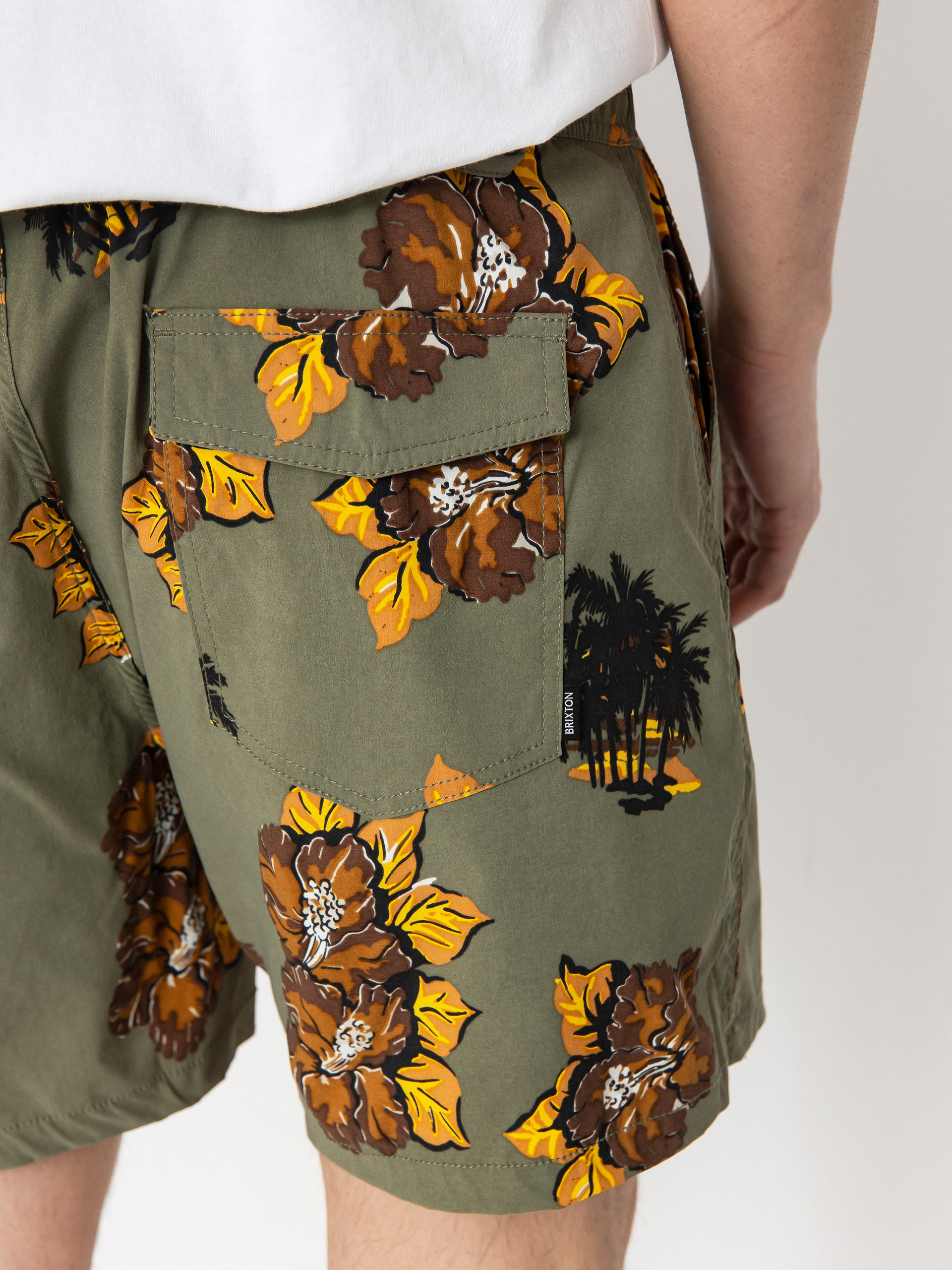 Brixton Everyday Hybrid 5 Rövidnadrág (olive surplus floral)