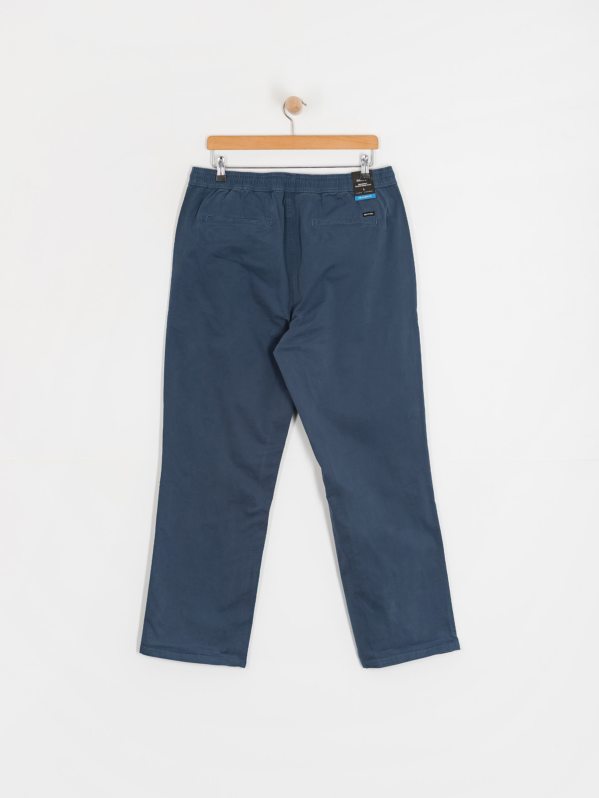 Brixton Broadway Vw Ewaist Rlx Kisnadrág (washed denim blue)