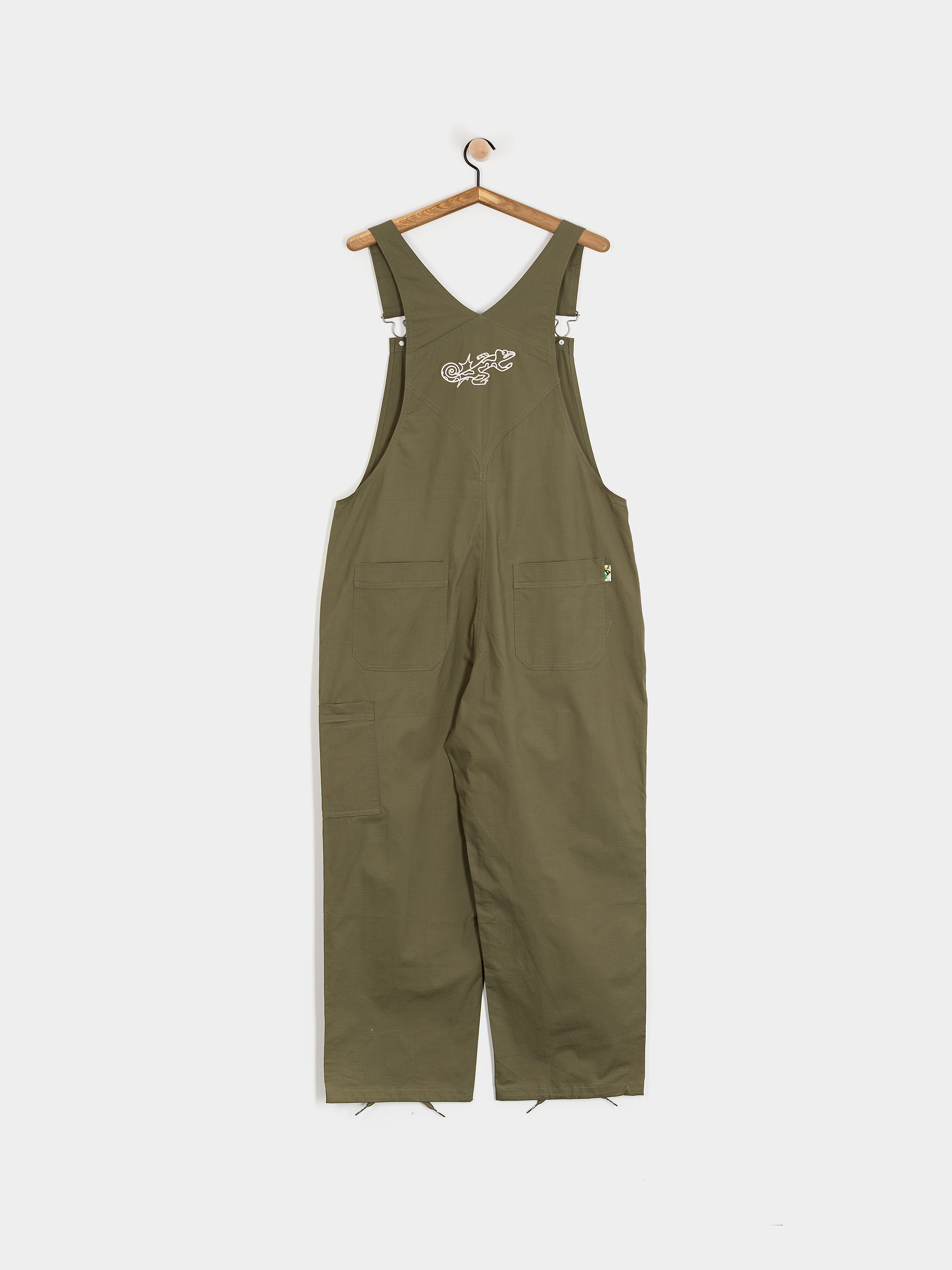 Nike SB Federation Agnostic Overalls Kisnadrág (medium olive/white)