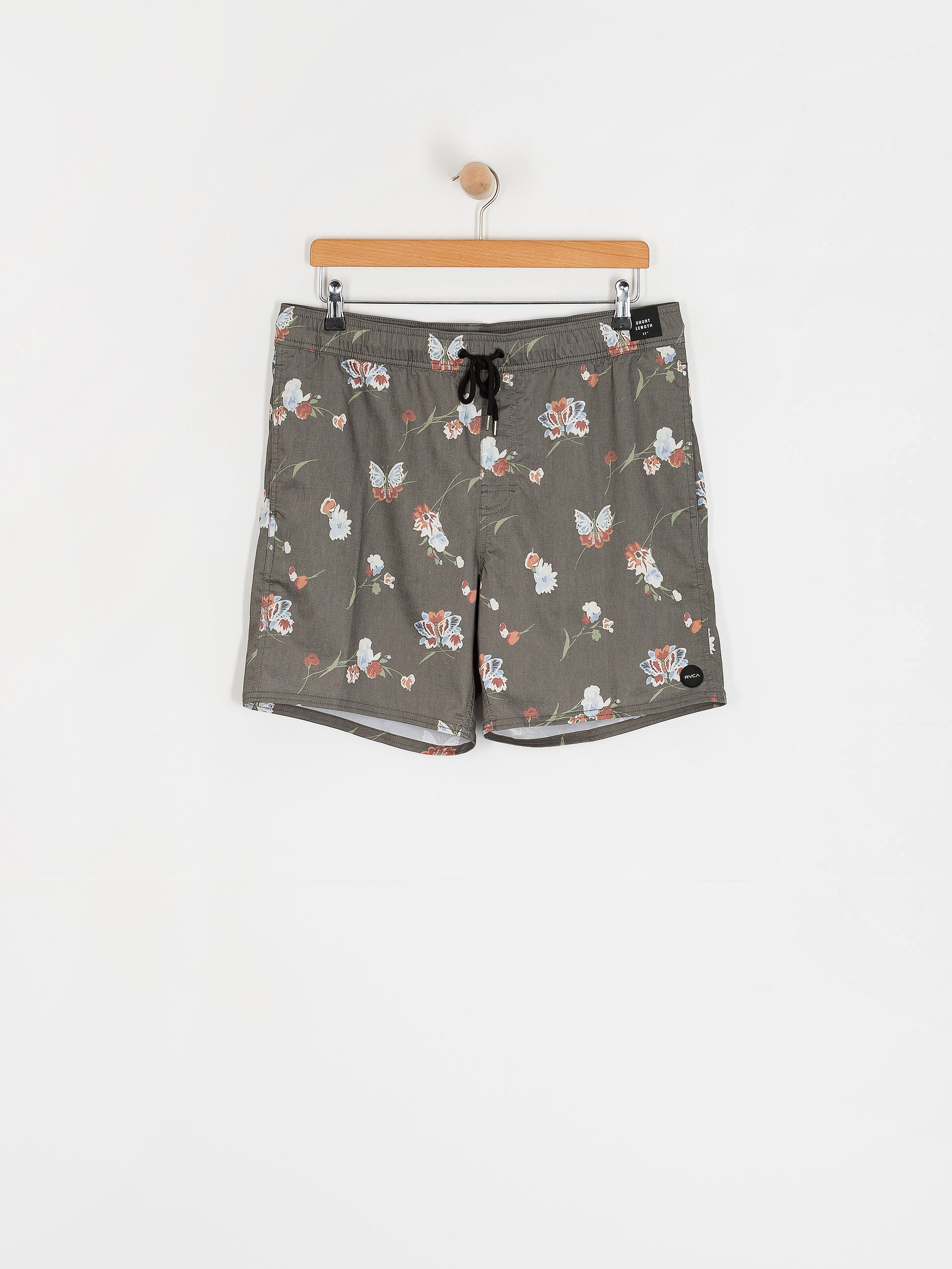 Rövidnadrág RVCA Barnes Elastic Short 17 (black floral print)