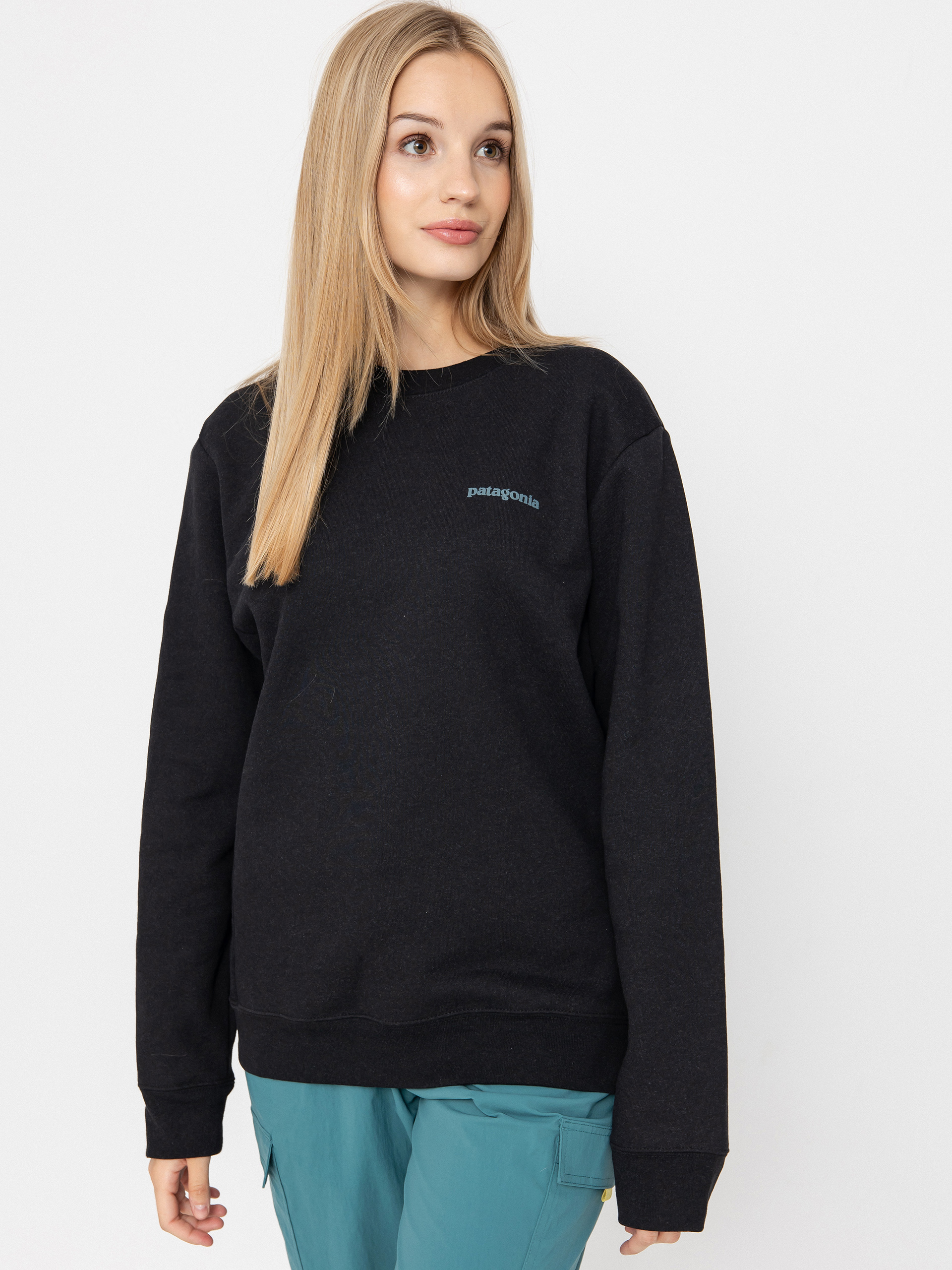 Pulóver Patagonia Fitz Roy Icon Uprisal (ink black)