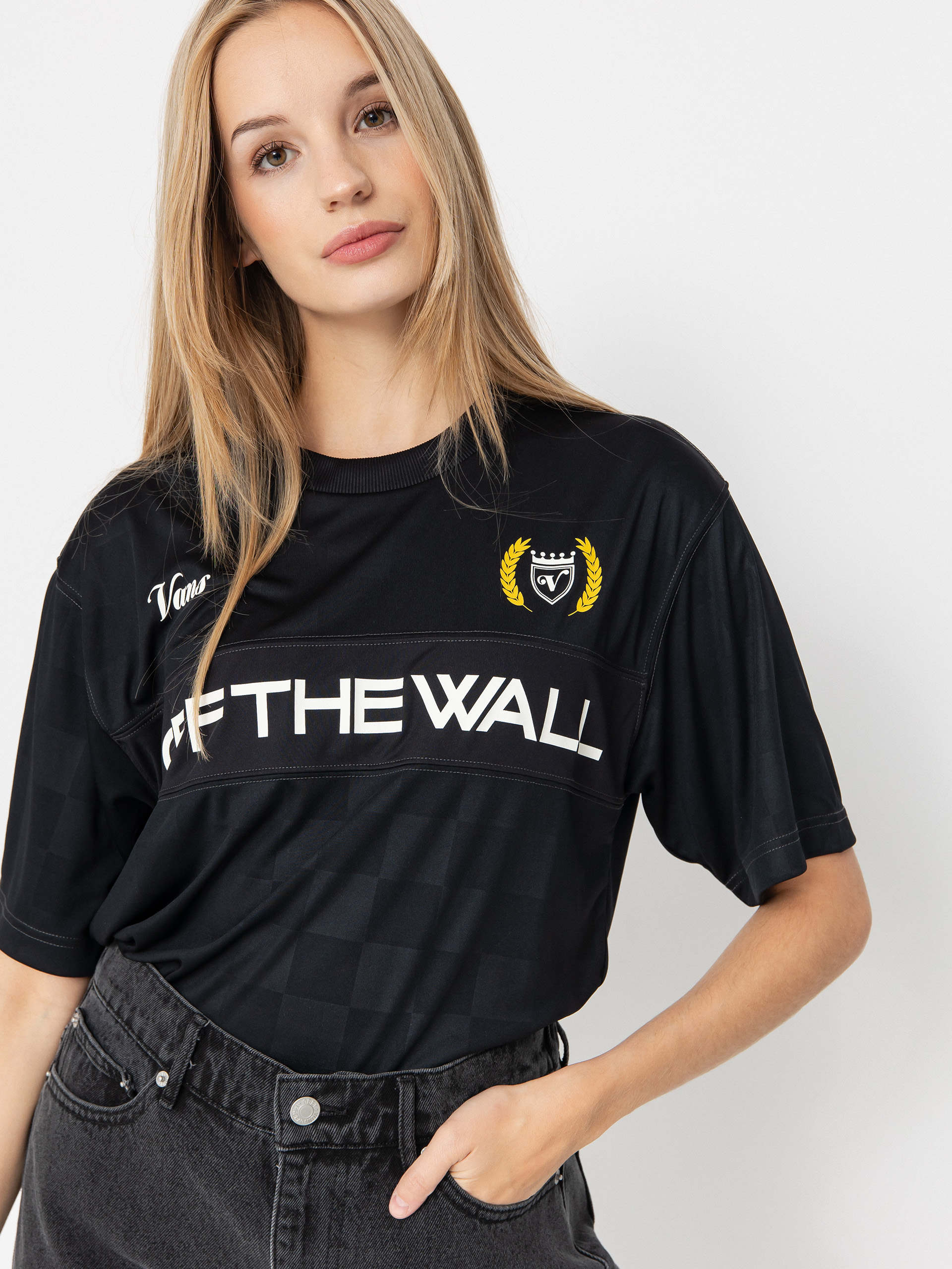 Vans Stevies Sports Jersey Póló Wmn (black)