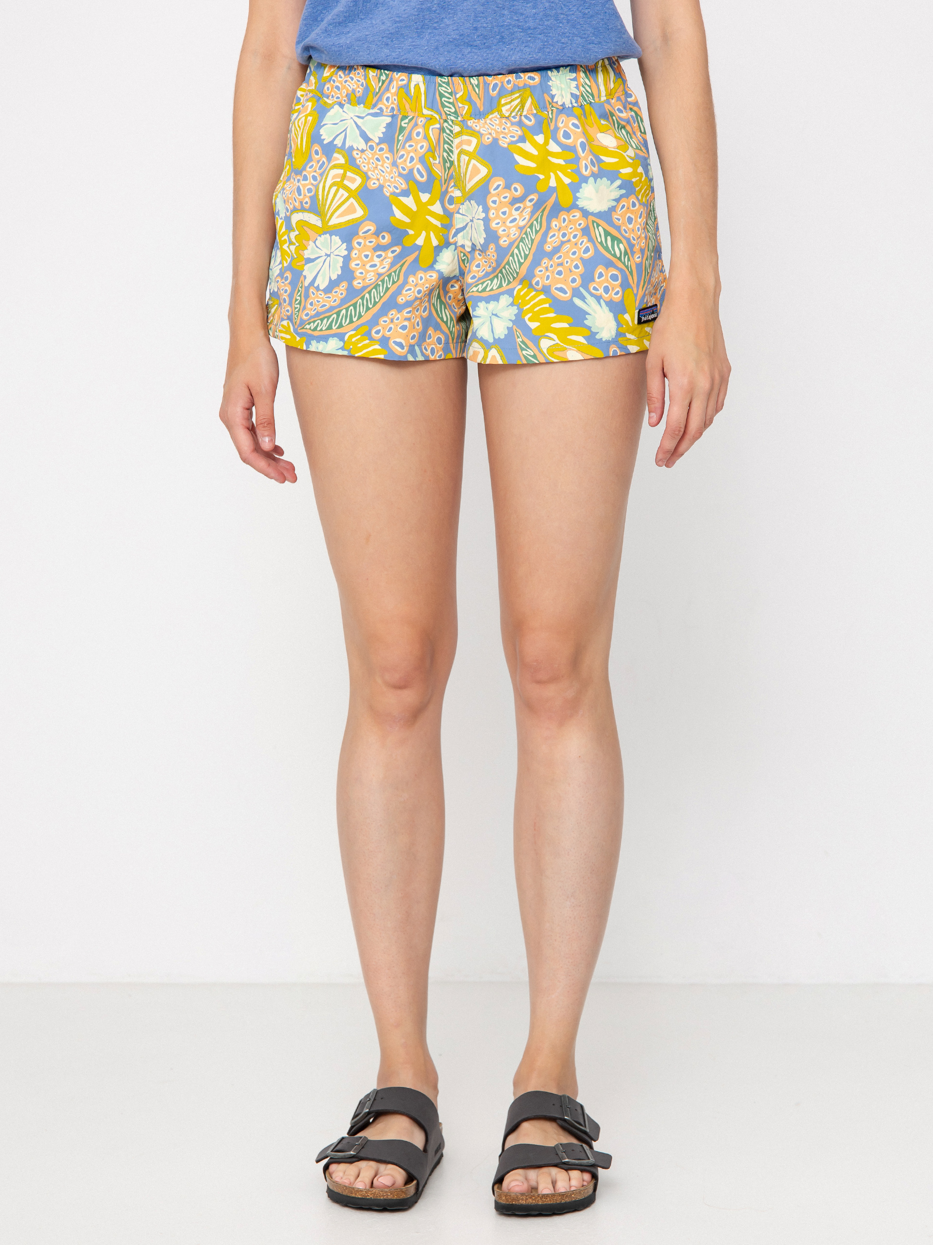 Ru00f6vidnadru00e1g Patagonia Barely Baggies 2 1/2 in Wmn (flourish/abundant blue)