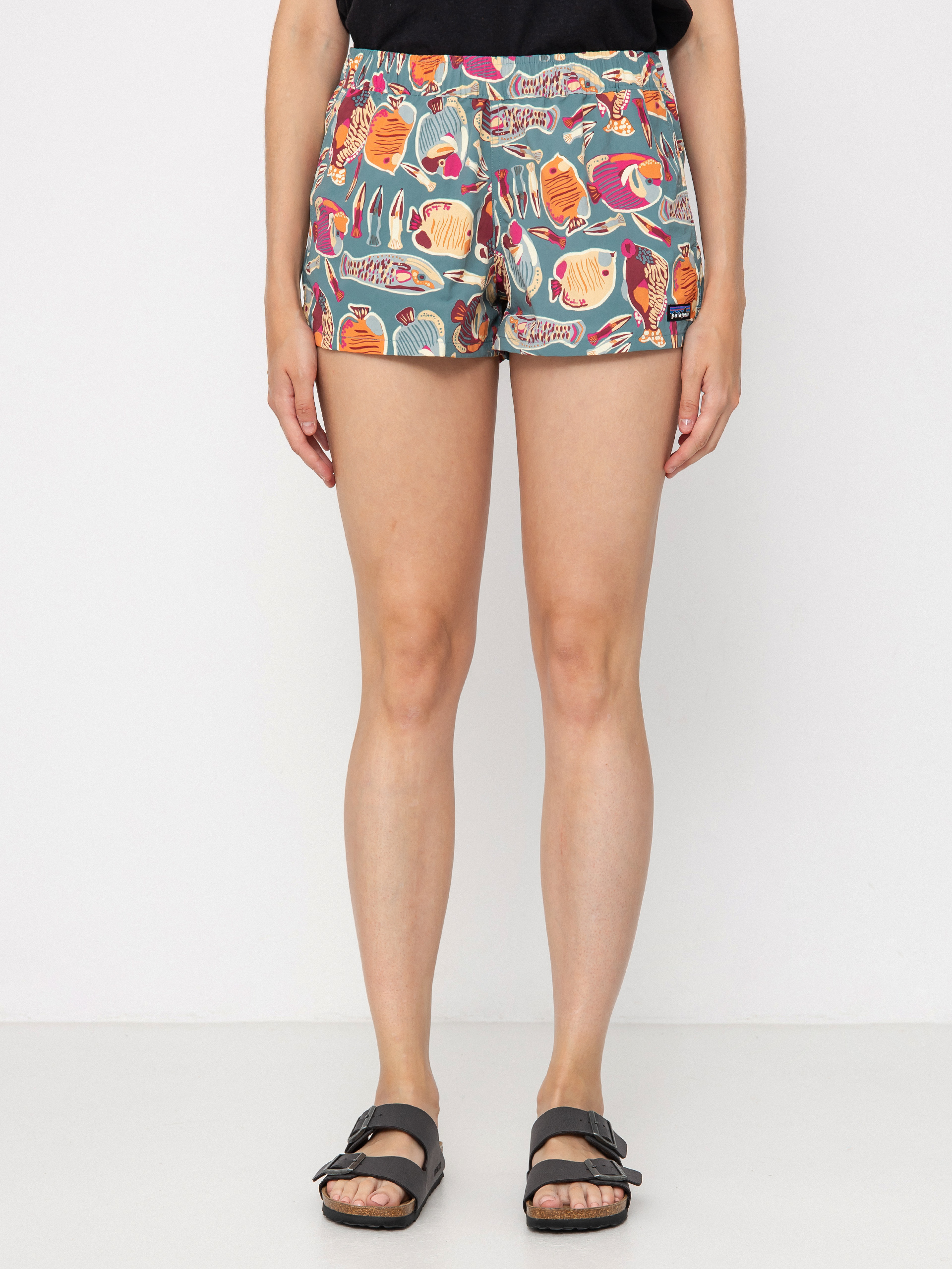 Ru00f6vidnadru00e1g Patagonia Barely Baggies 2 1/2 in Wmn (wrasse/wetland blue)