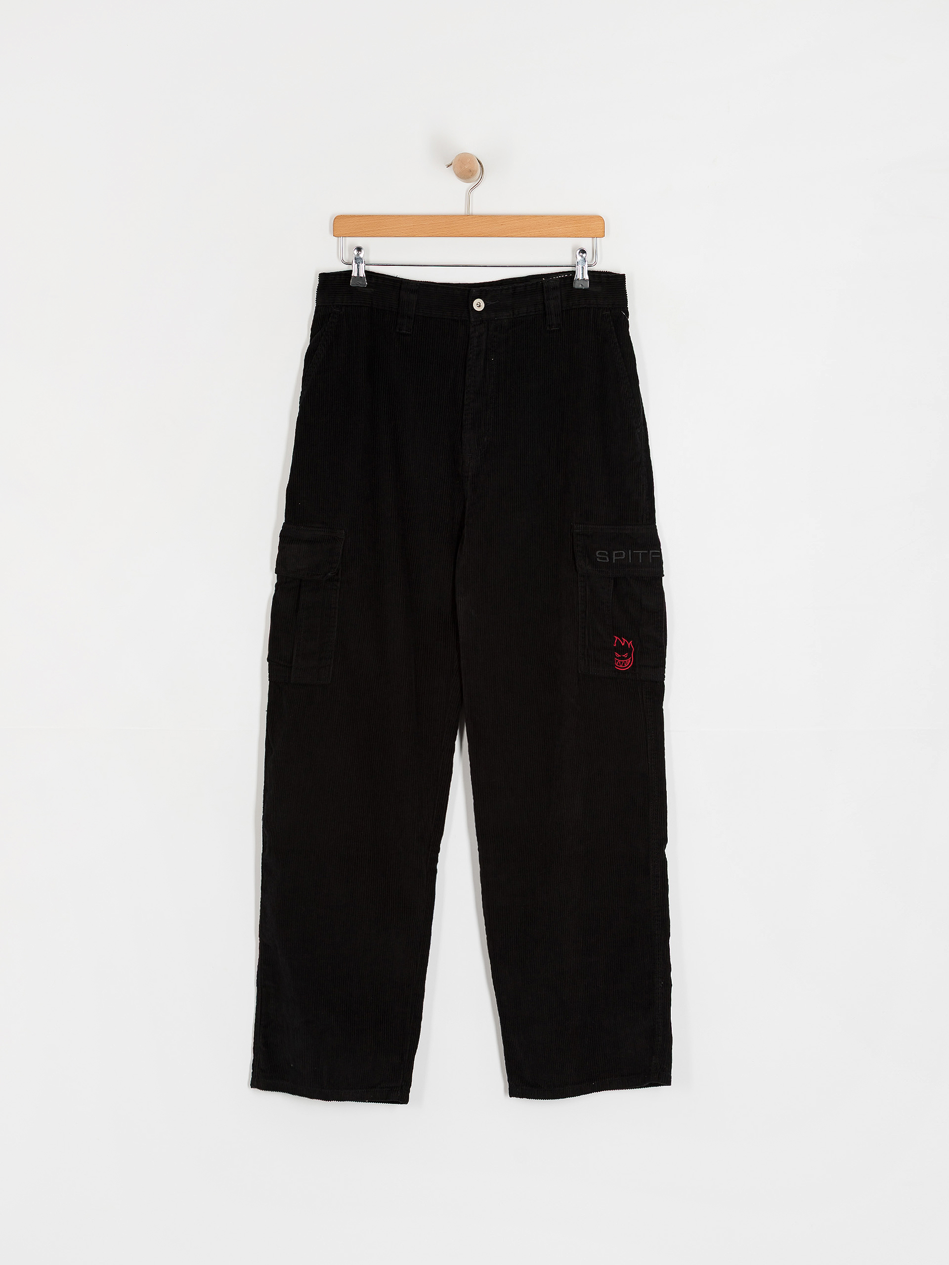 Kisnadrág Spitfire Classic 87 Corduroy Cargo (black)