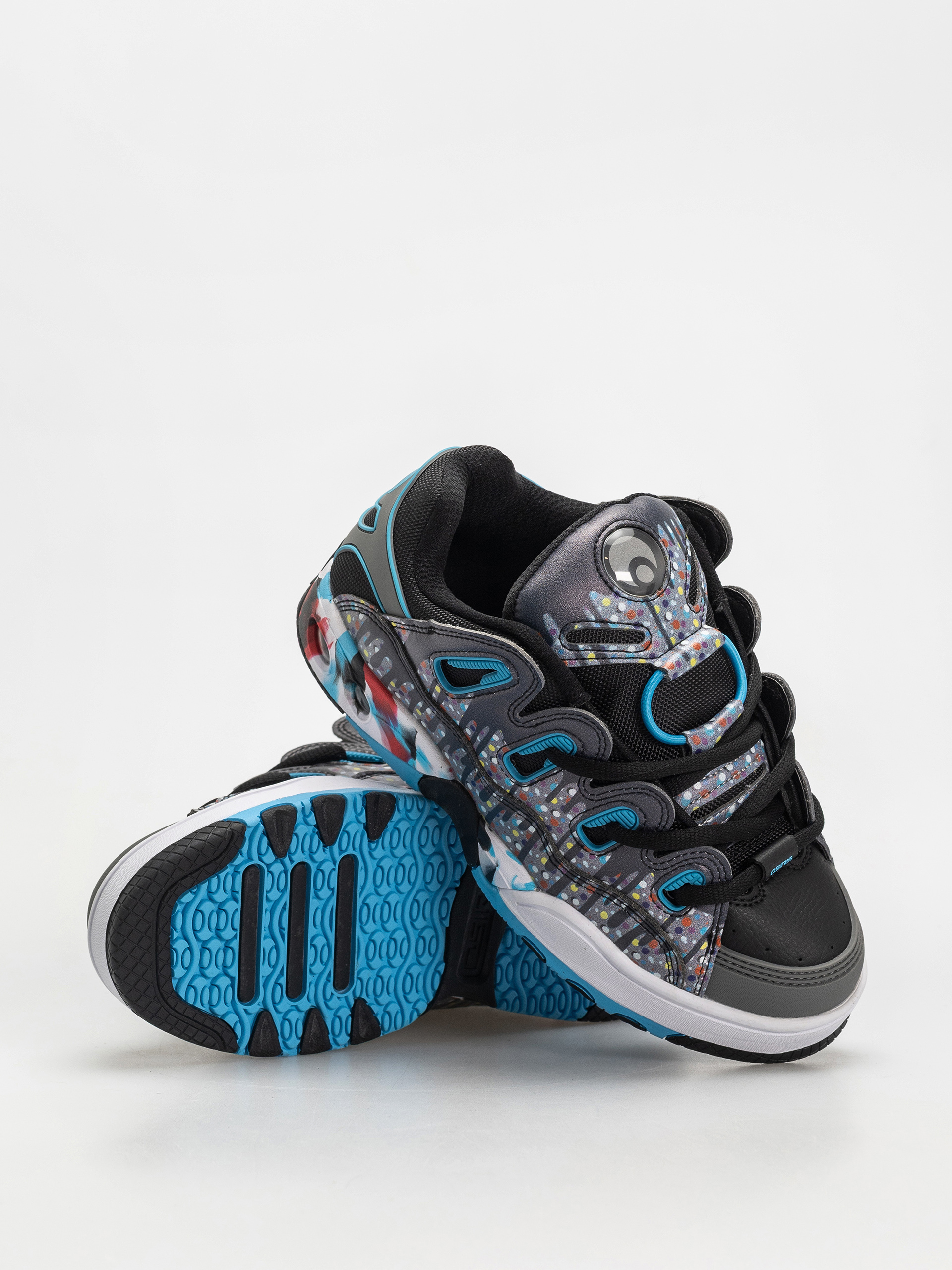 Osiris D3 OG Cipők (black/grey/drips)