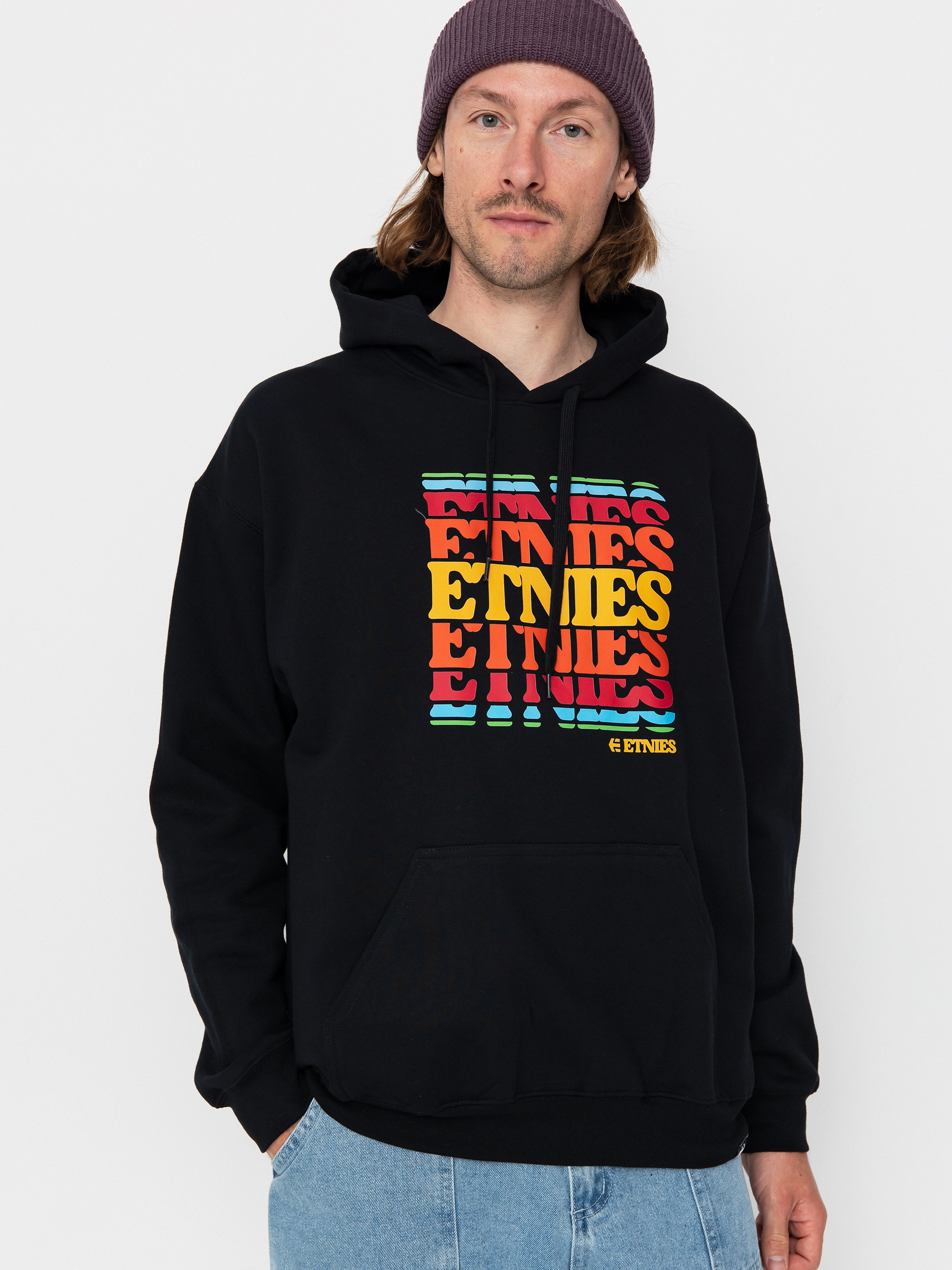 Etnies Stack Retro HD Kapucnis pulóver (black)