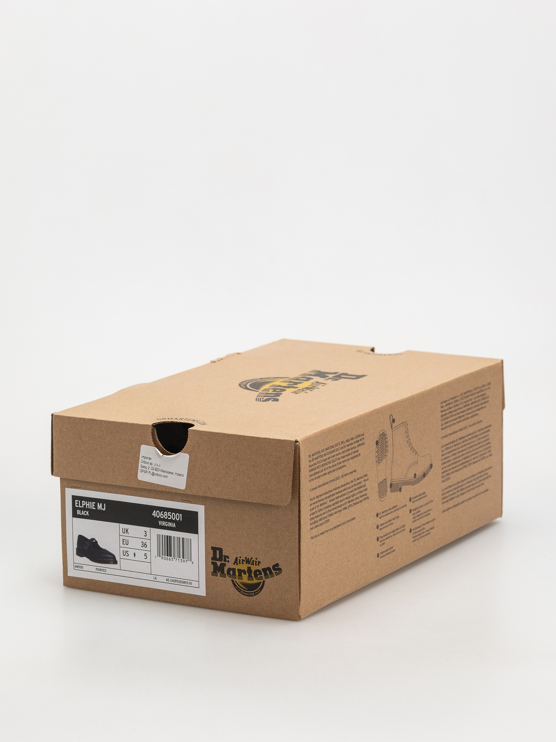 Dr. Martens Elphie Mary Jane Wmn Cipők (black virginia)