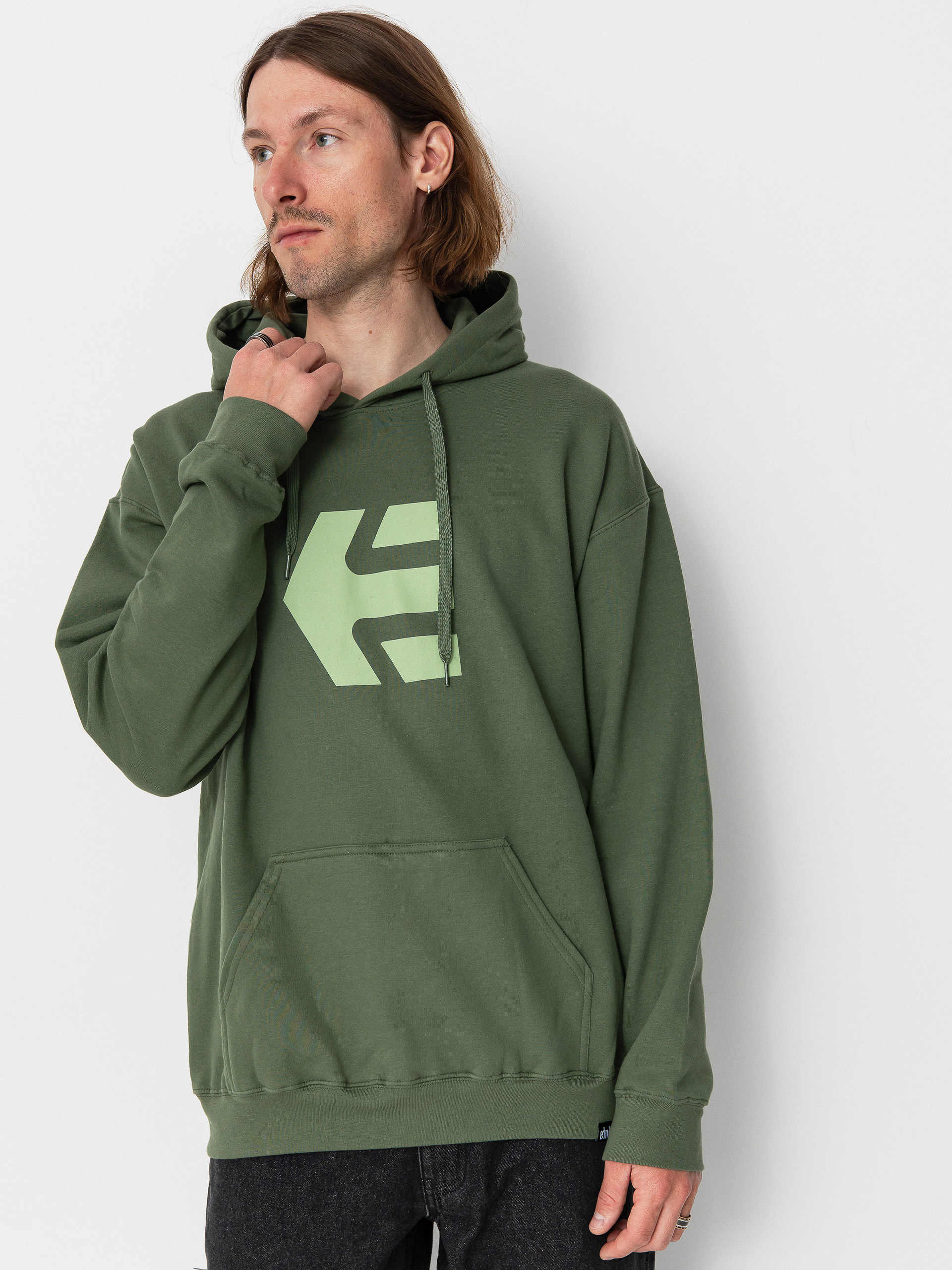 Etnies Classic Icon HD Kapucnis pulóver (olive)