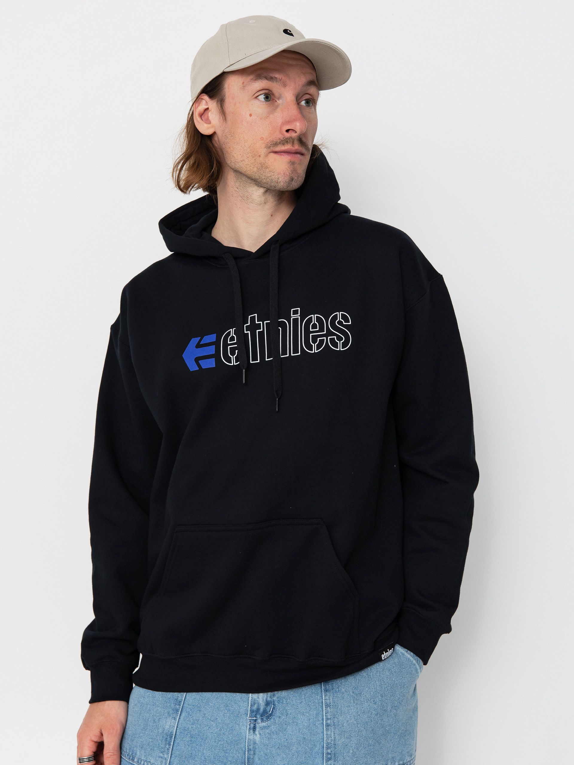 Etnies Ecorp HD Kapucnis pulóver (black/blue/white)