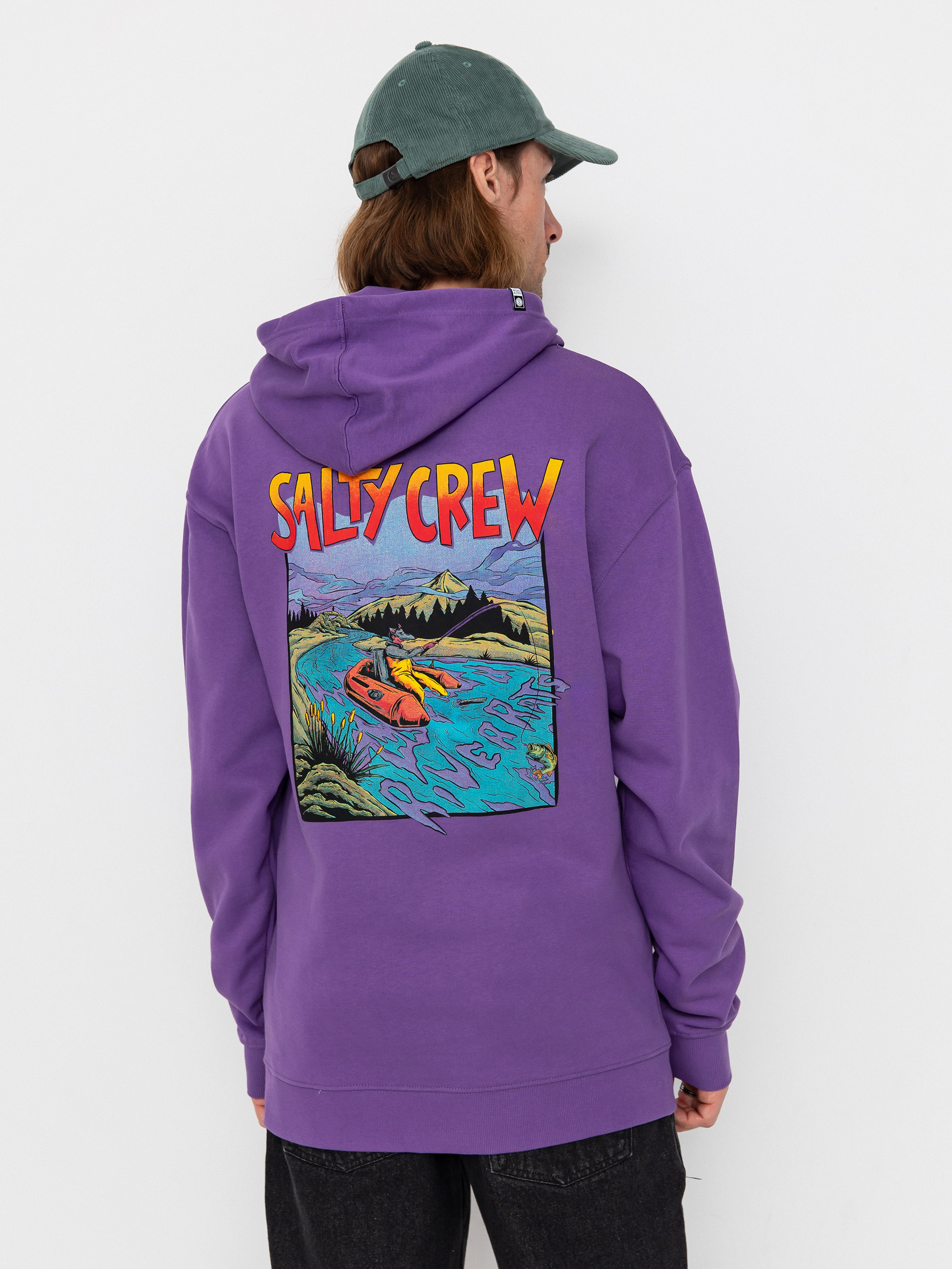 Salty Crew River Rats HD Kapucnis pulu00f3ver (purple heart)