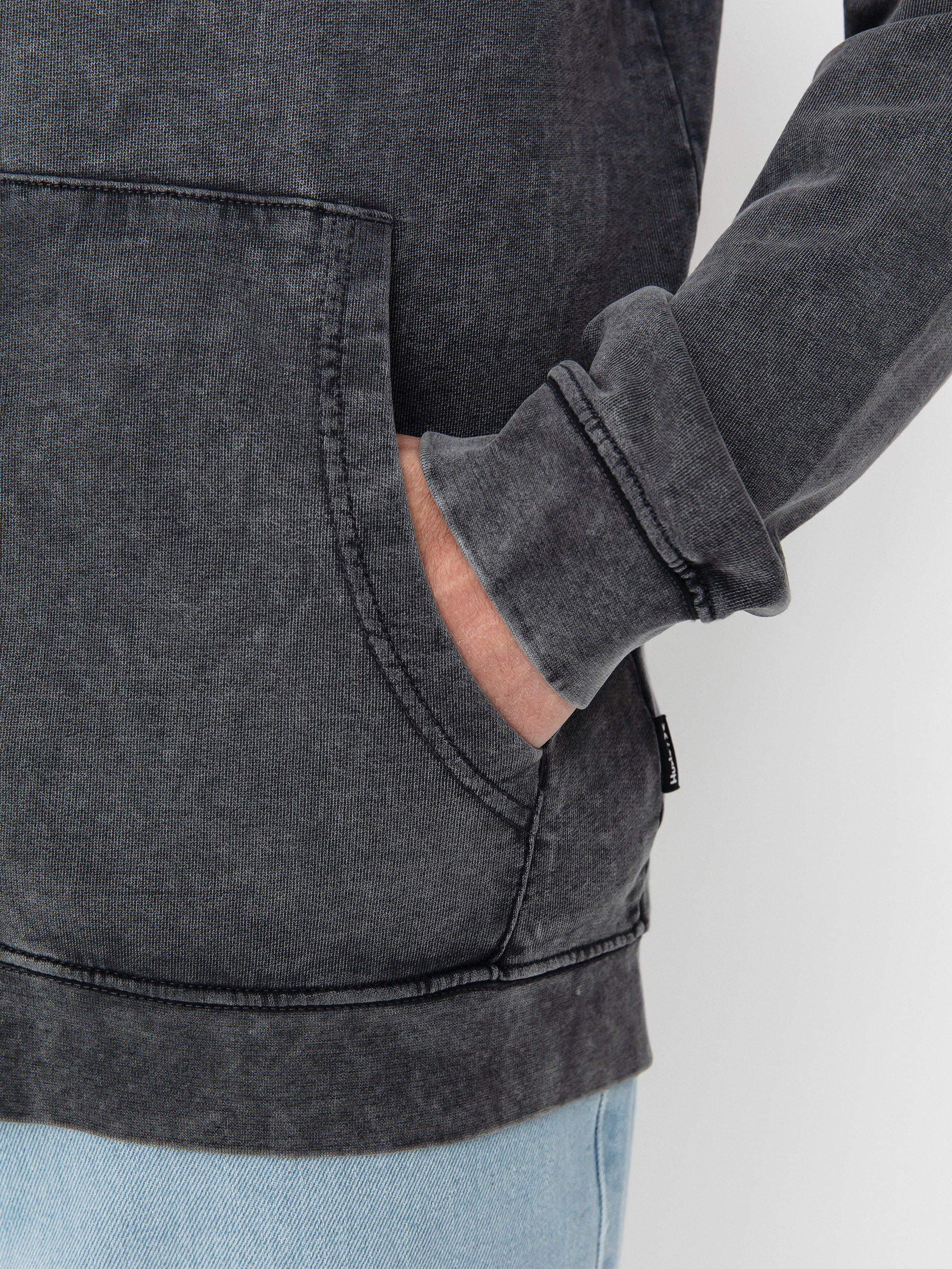 Kapucnis pulóver Hurley Sider ZHD (dark stone grey)