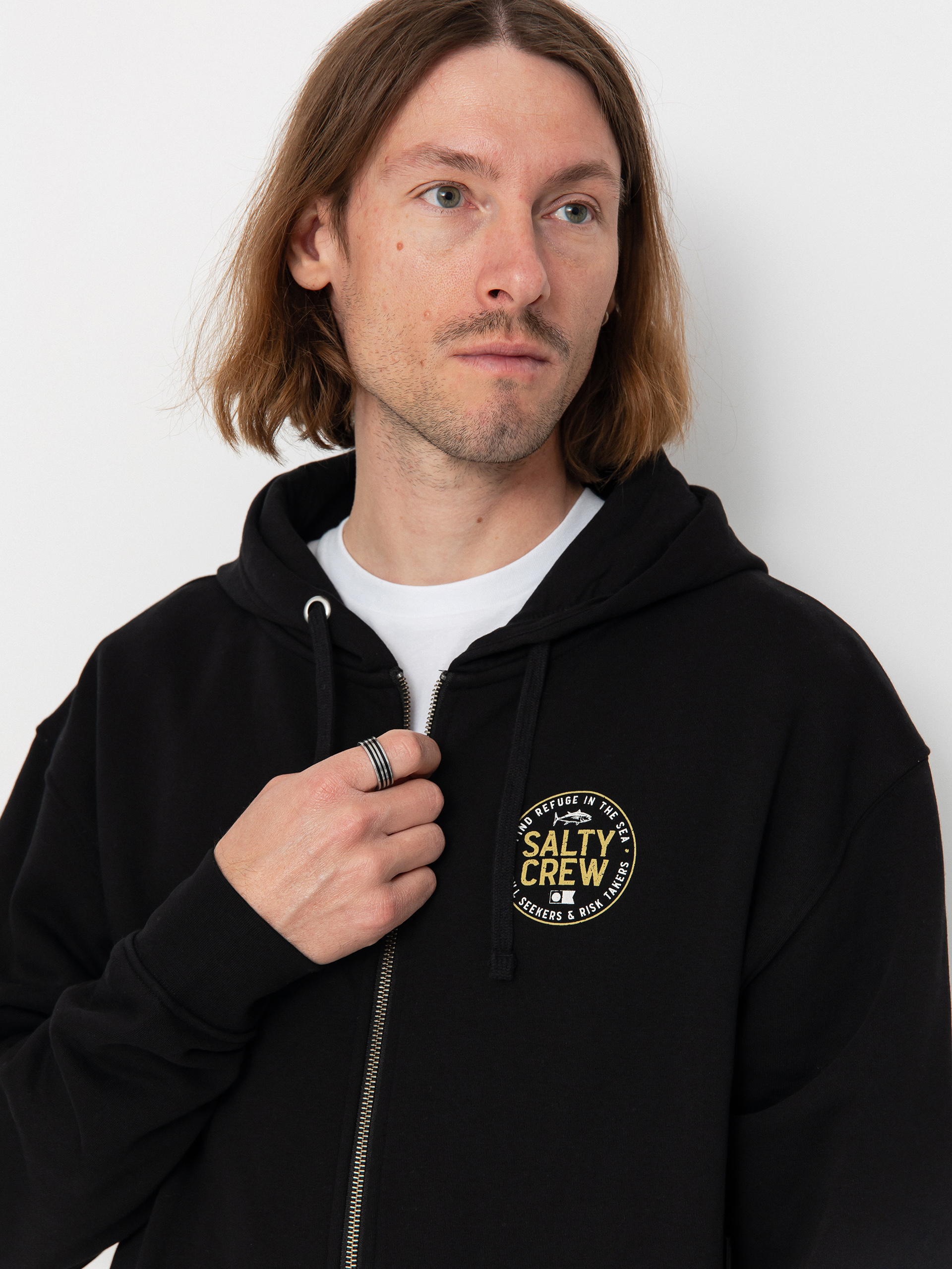 Salty Crew Legendary Zip Pulóver (black)