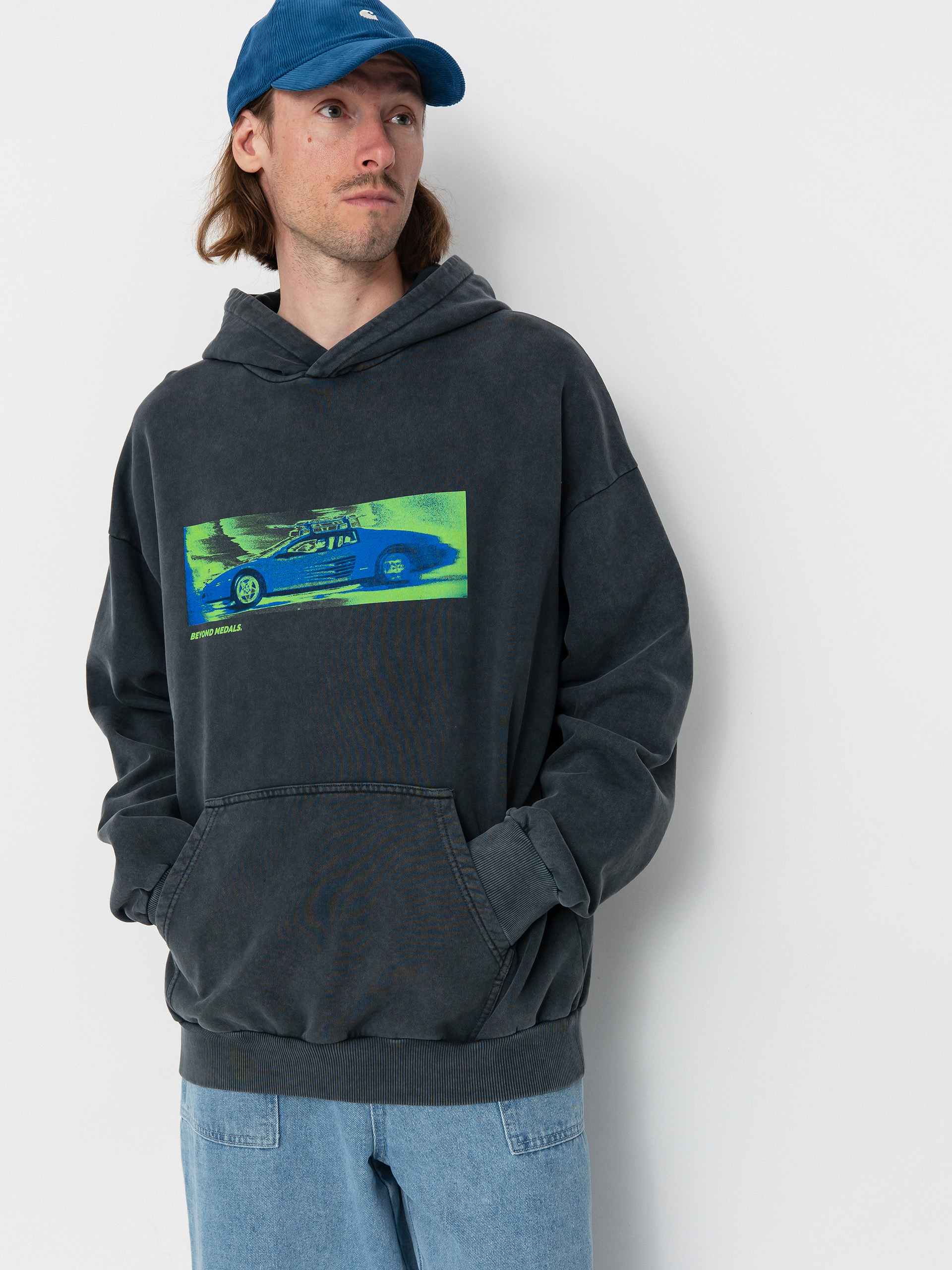 Beyond Medals Acid Ski HD Kapucnis pulóver (black)