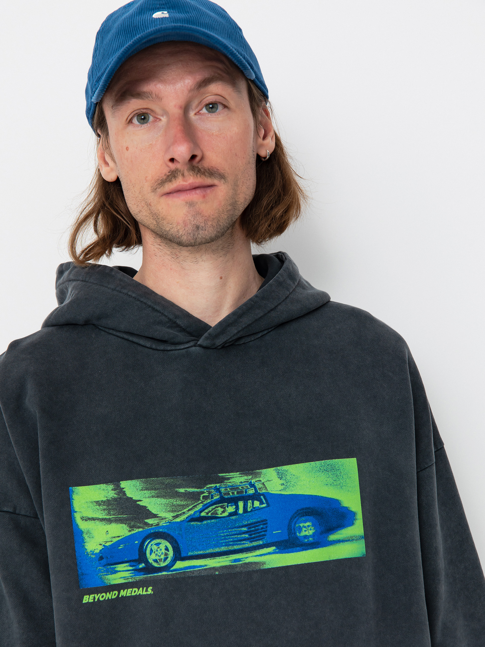 Beyond Medals Acid Ski HD Kapucnis pulóver (black)