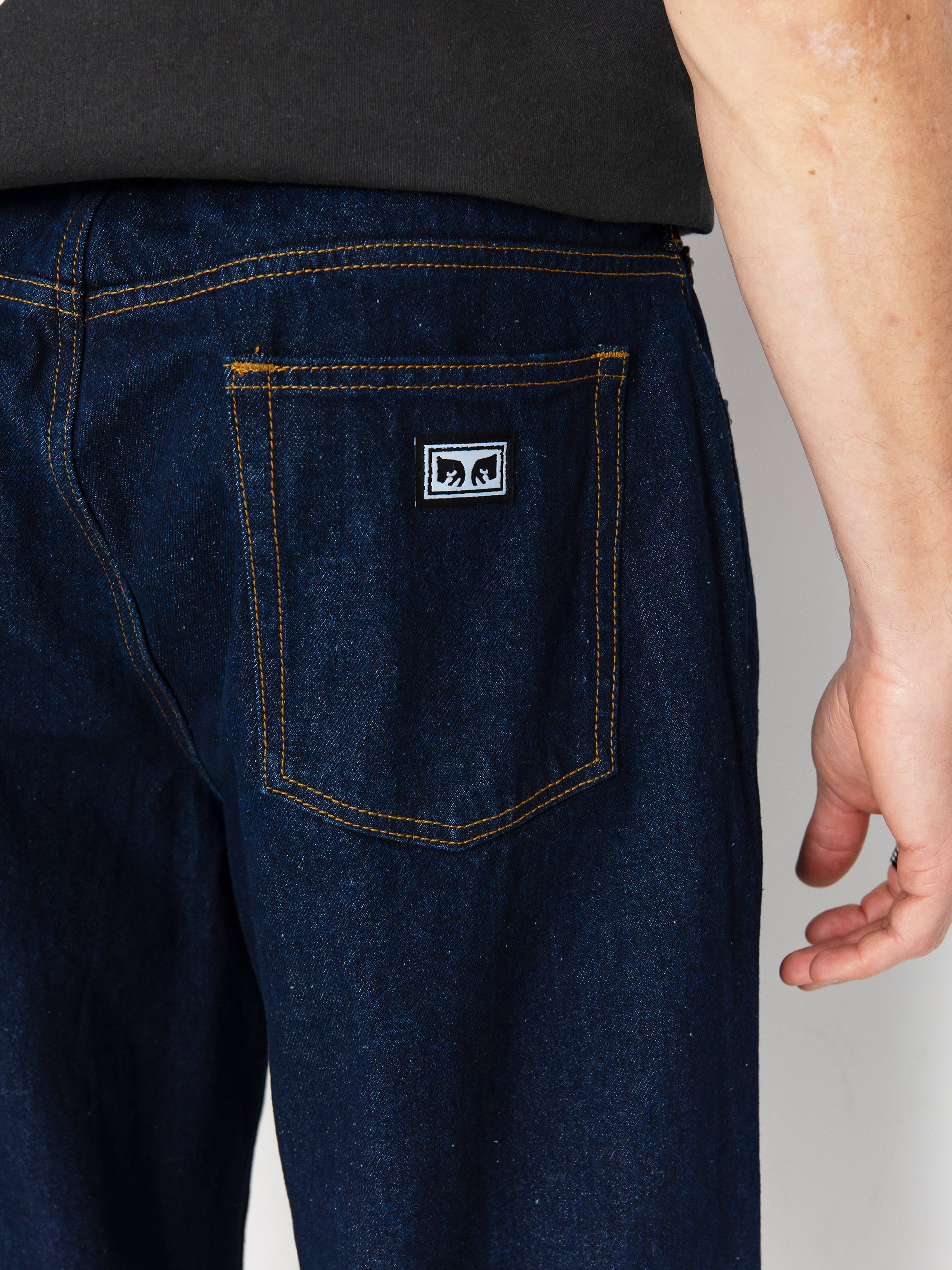 OBEY Bigwig Baggy Denim Kisnadrág (rinse indigo)