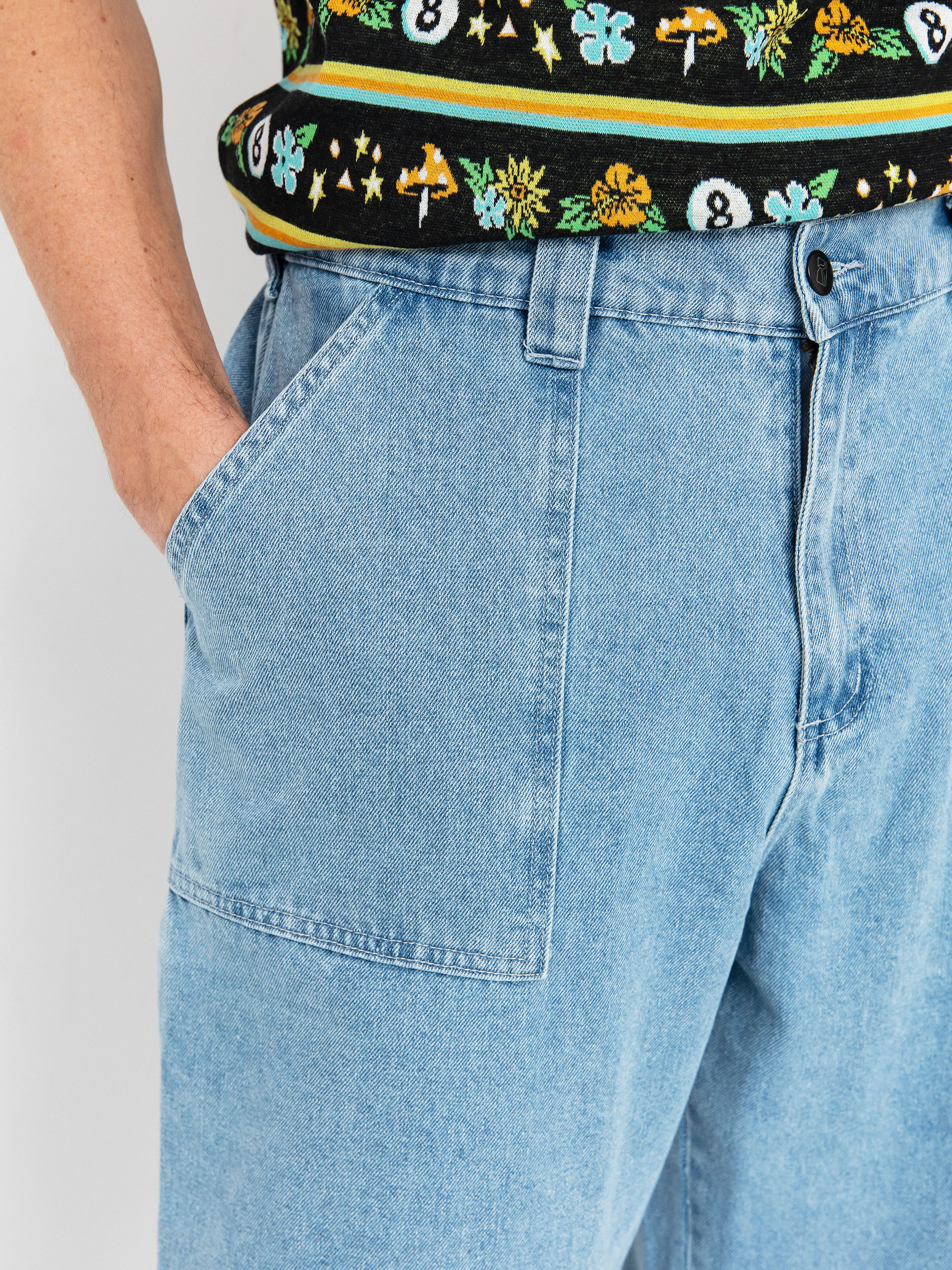 Kisnadrág Poetic Collective Painter (light denim wash)