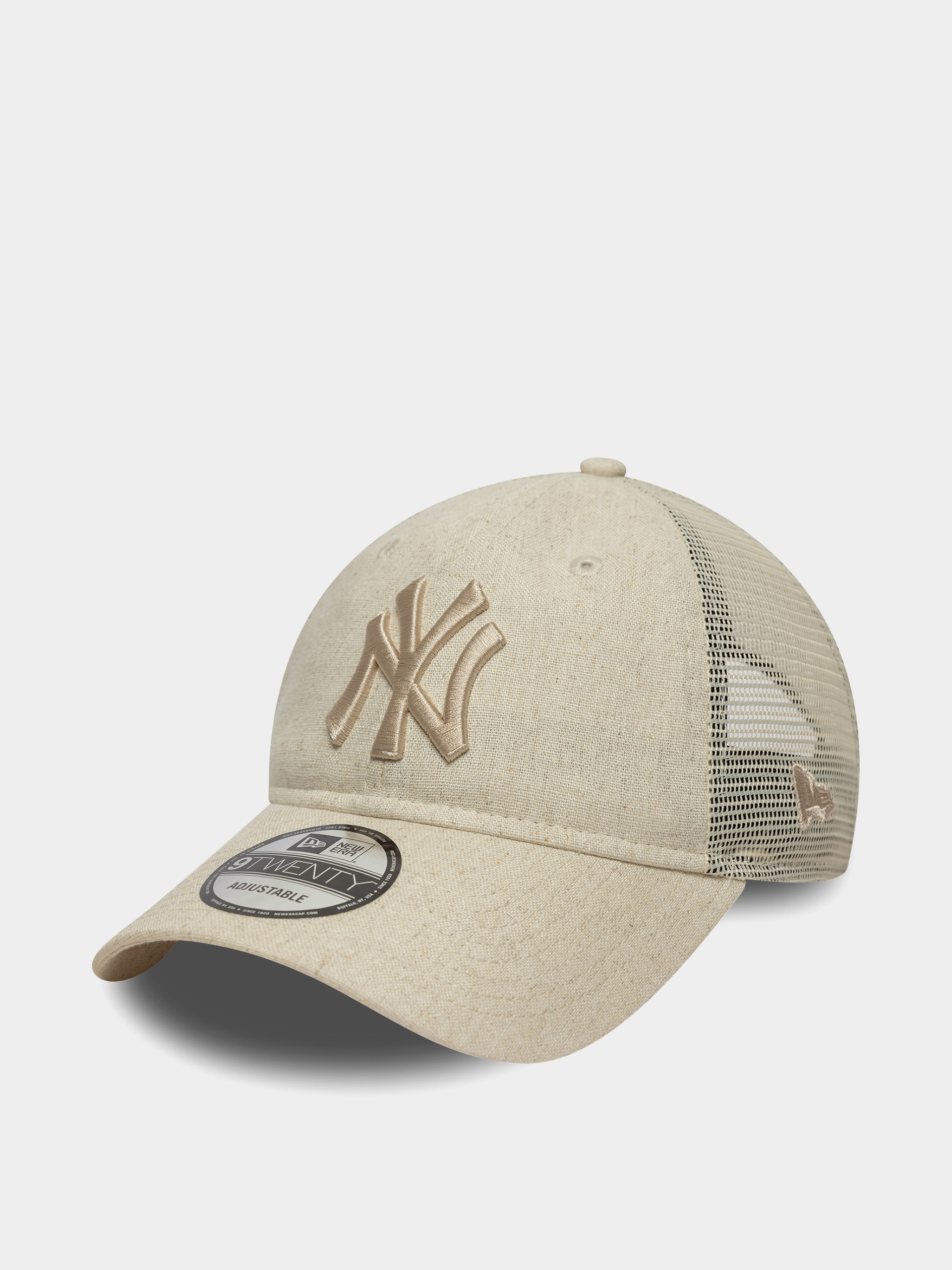 Baseball sapka New Era Linen 9Twenty Trucker New York Yankees (stone)
