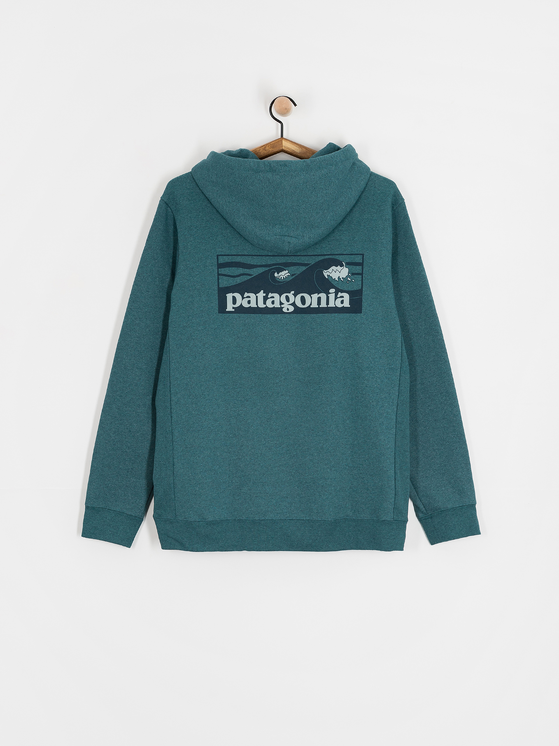 Kapucnis pulóver Patagonia Boardshort Logo Uprisal HD (wetland blue)