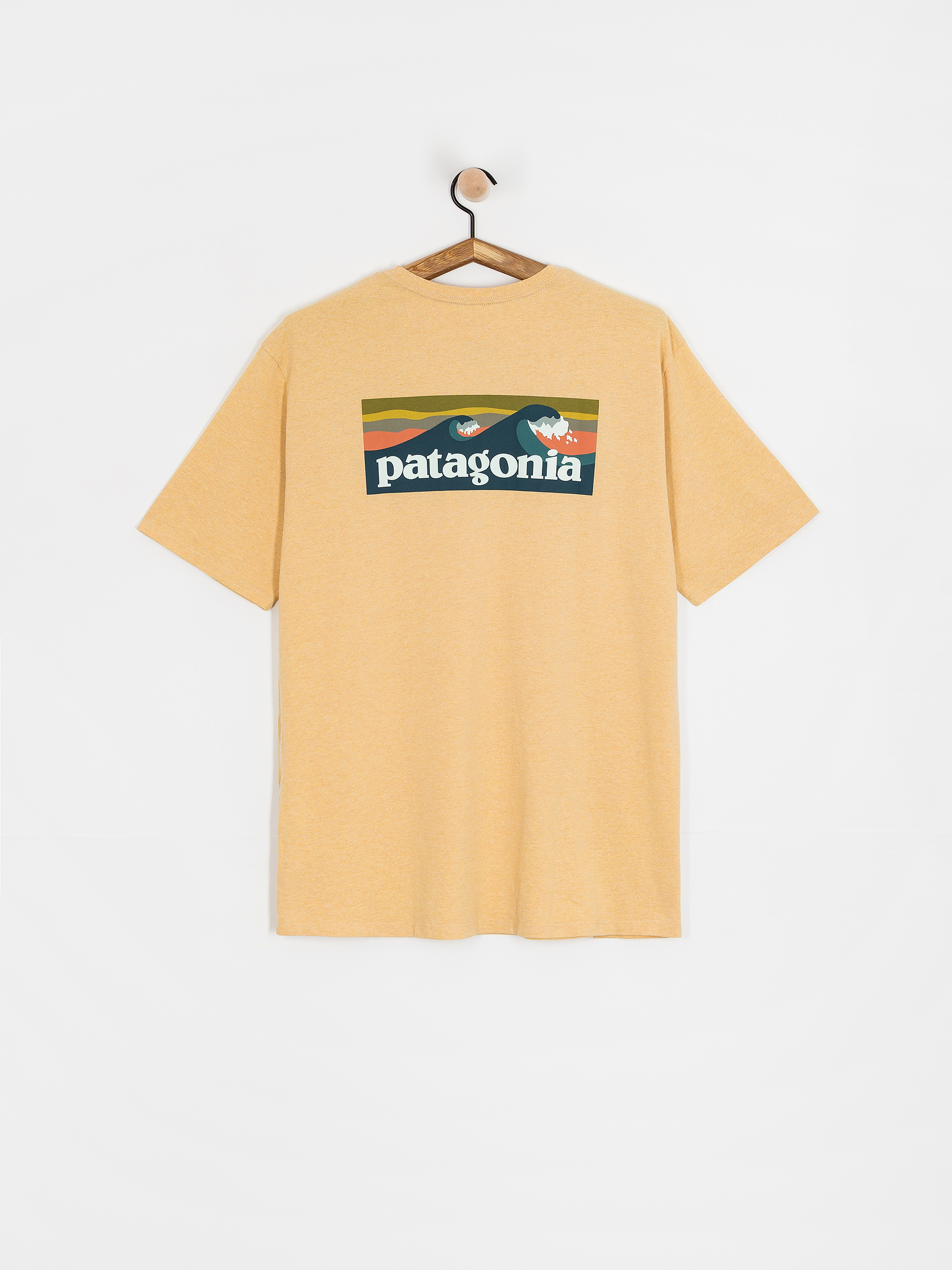 Patagonia Boardshort Logo Pocket Responsibili Póló (beeswax tan)