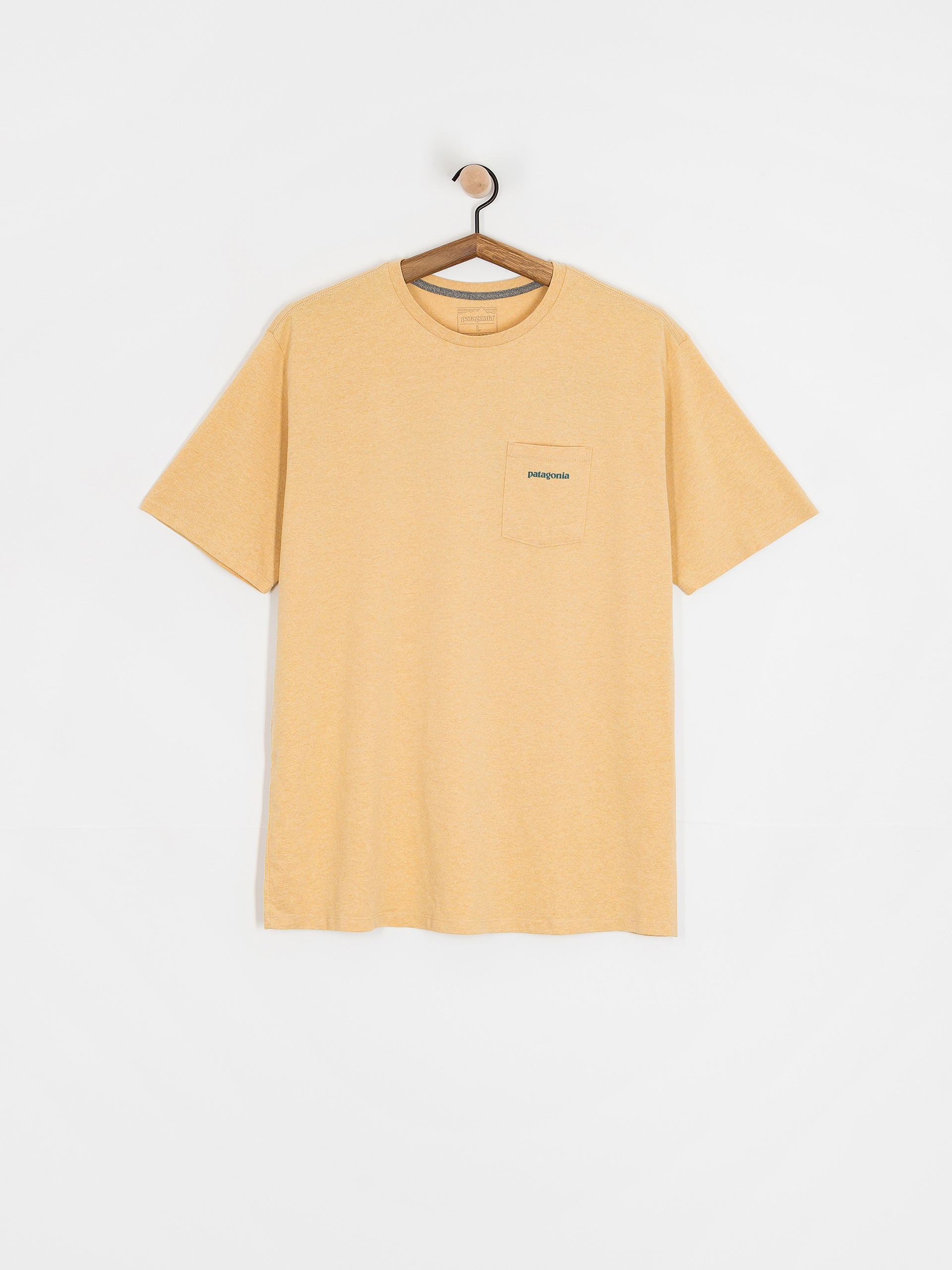 Patagonia Boardshort Logo Pocket Responsibili Póló (beeswax tan)