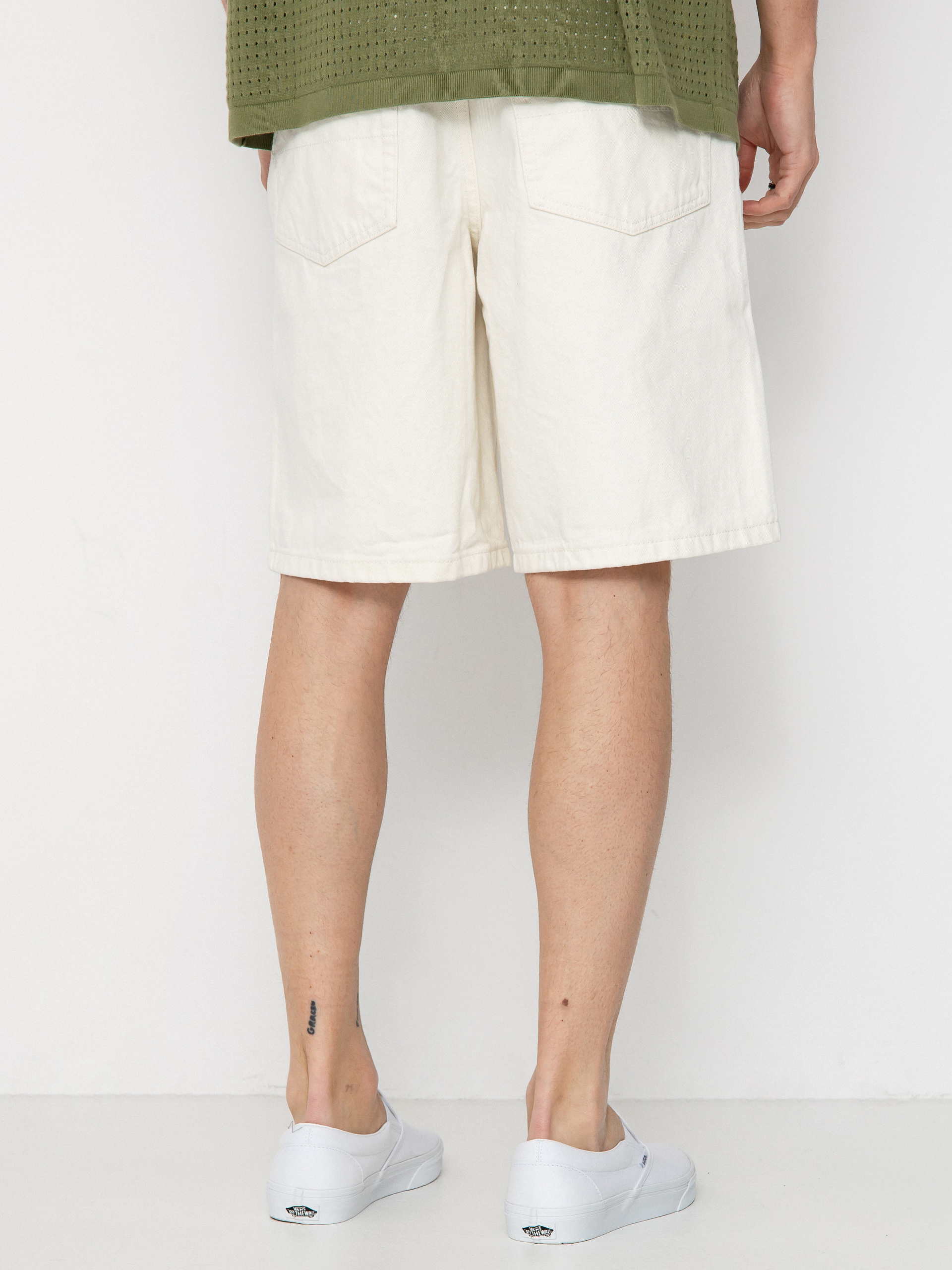 Vans Check 5 Baggy Denim Rövidnadrág (marshmallow)