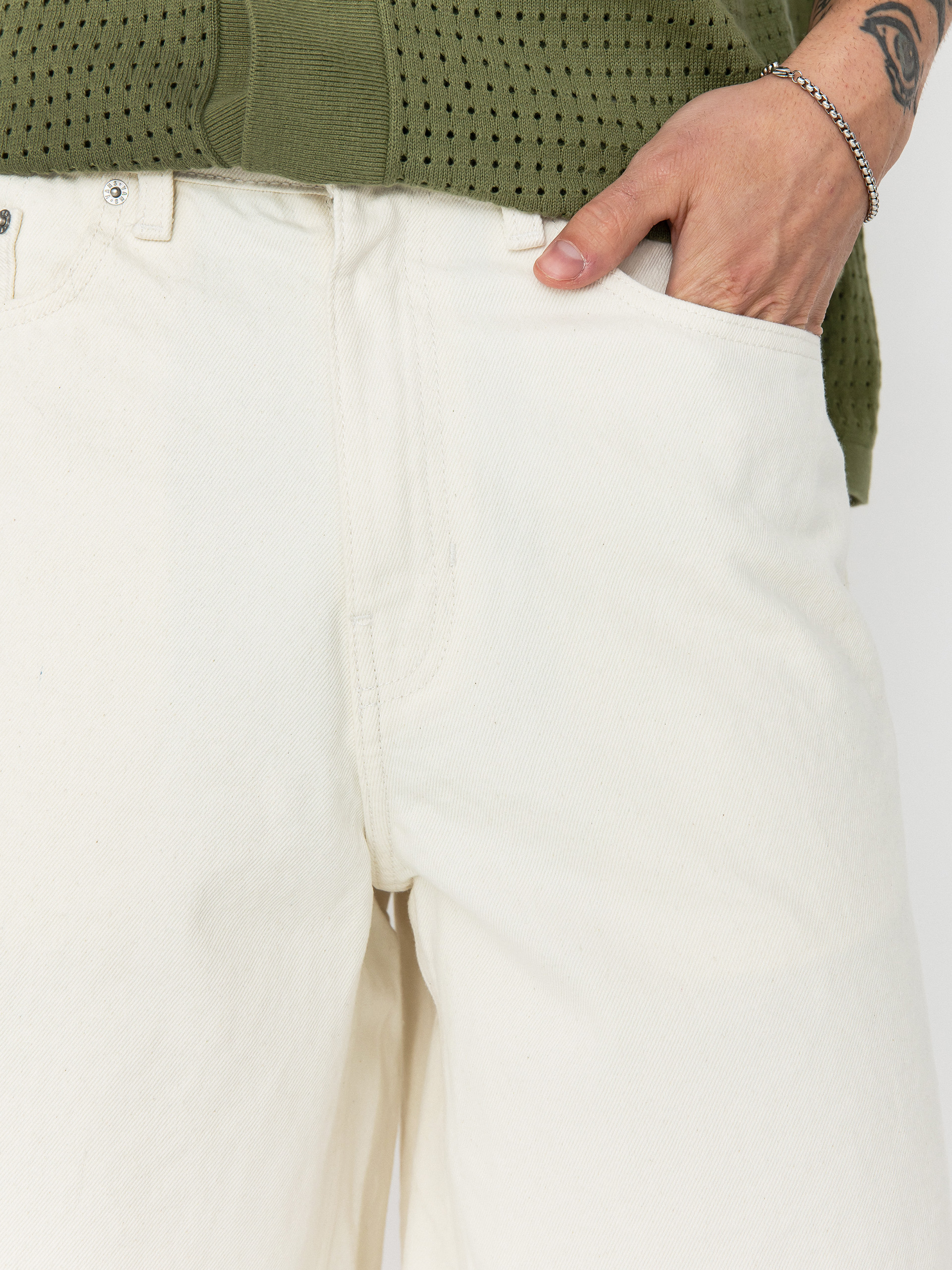 Vans Check 5 Baggy Denim Rövidnadrág (marshmallow)