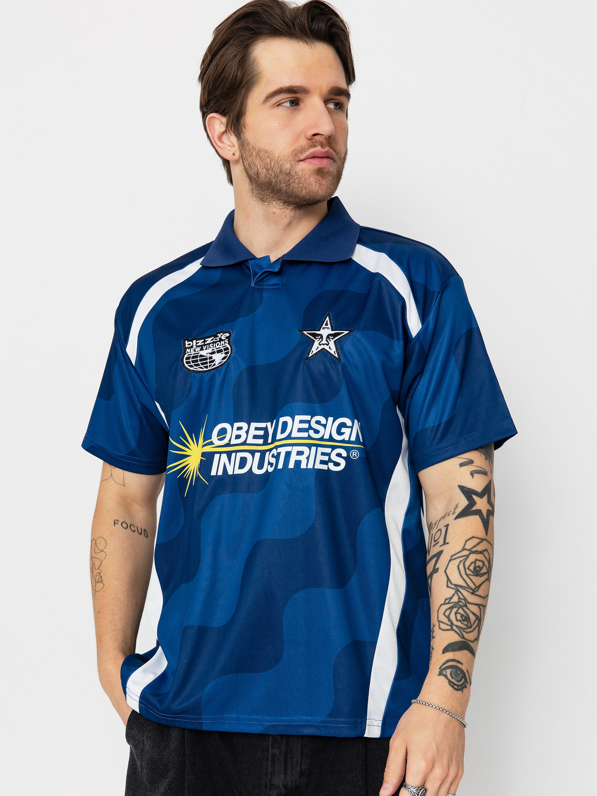 OBEY Soccer Jersey Póló (blue multi)