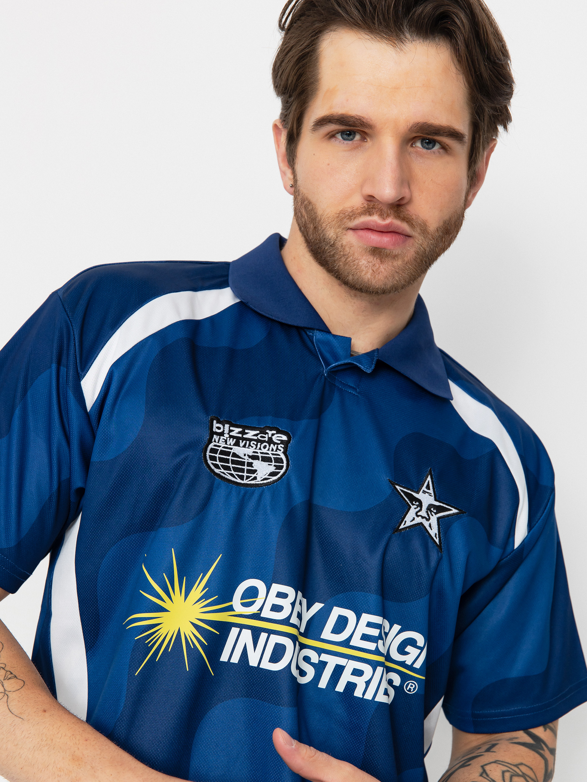OBEY Soccer Jersey Póló (blue multi)