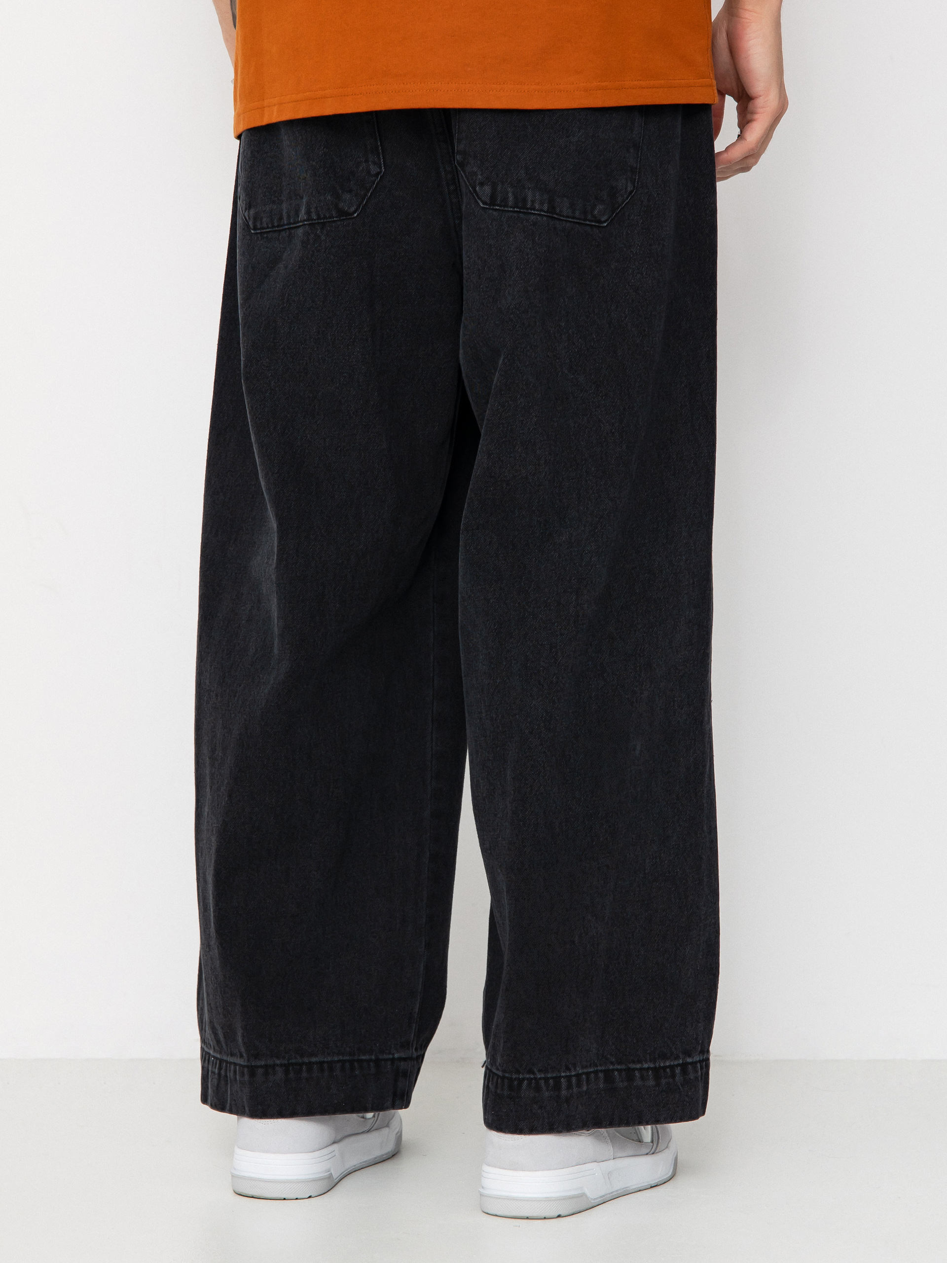OBEY Oliver Denim Pleated Kisnadrág (faded black)