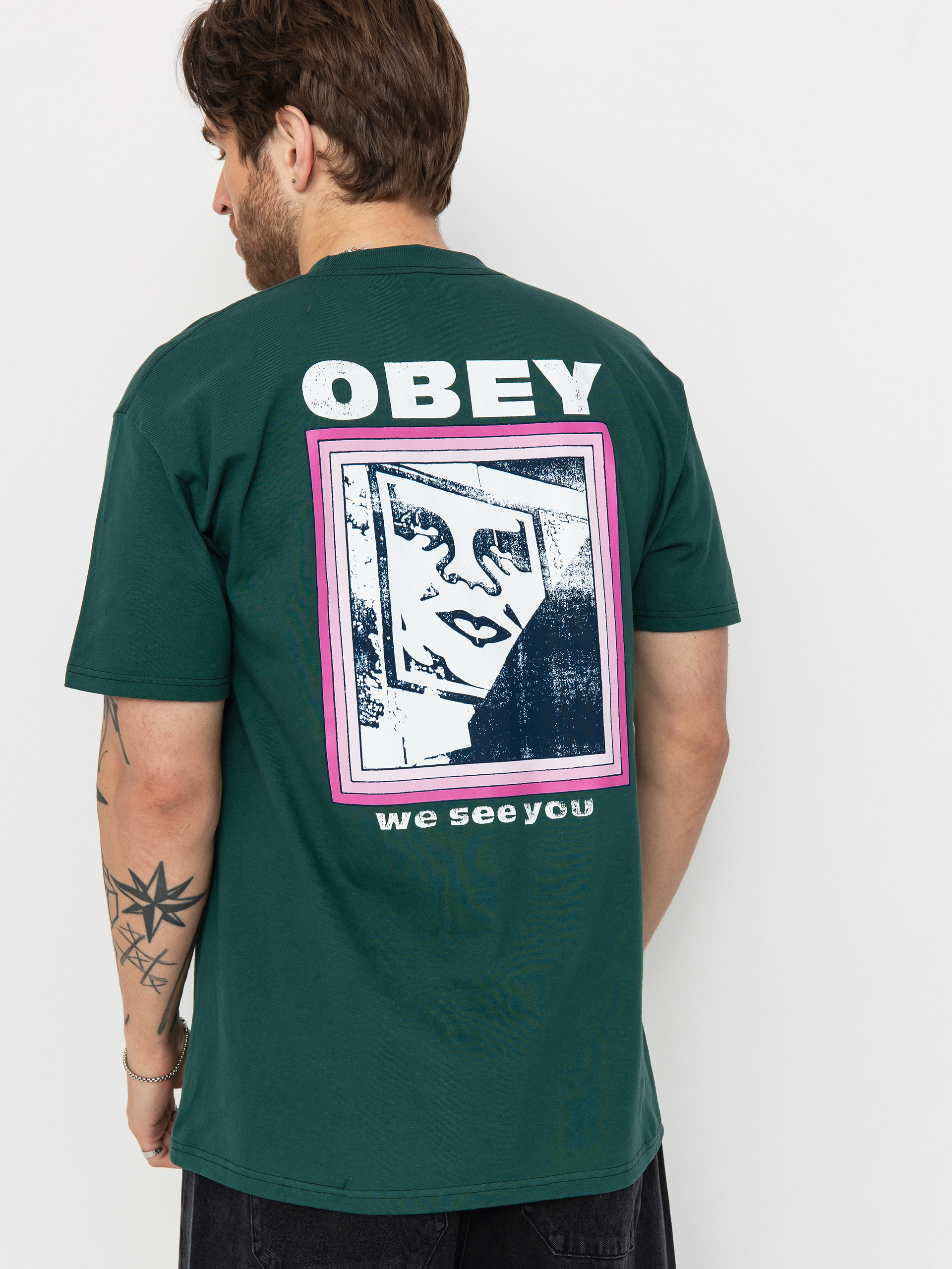 OBEY We See You Póló (rain forest)