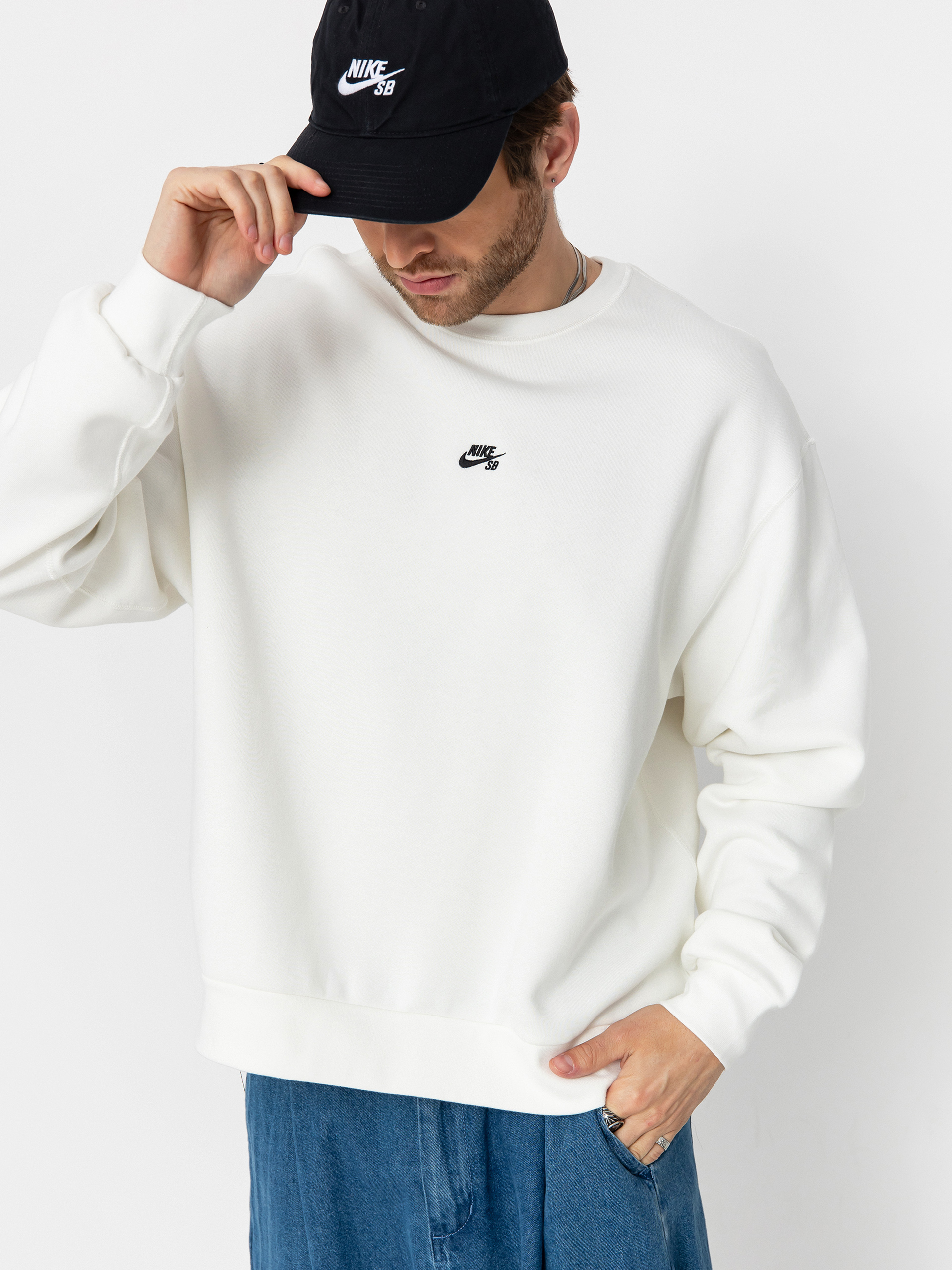 Nike SB Essential Logo Pulóver (sail/black)