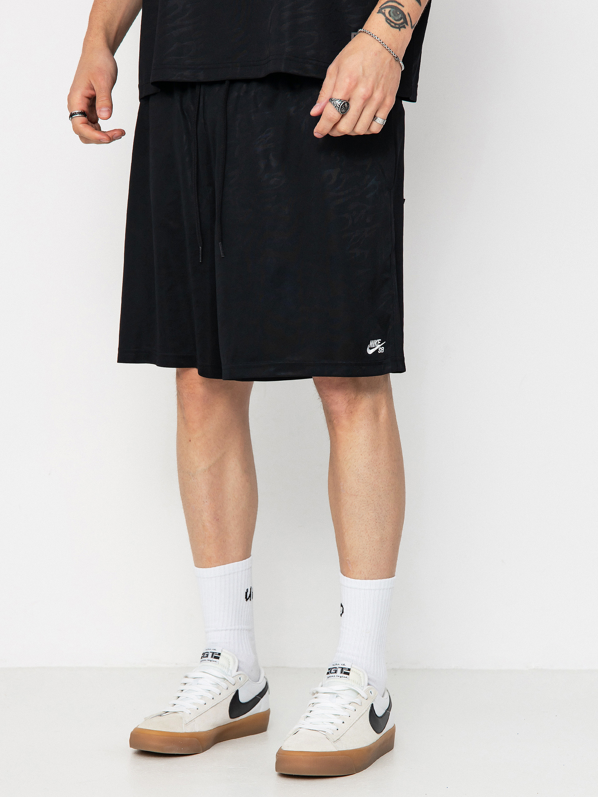 Nike SB Dri Fit Jacquard Ru00f6vidnadru00e1g (black/white)