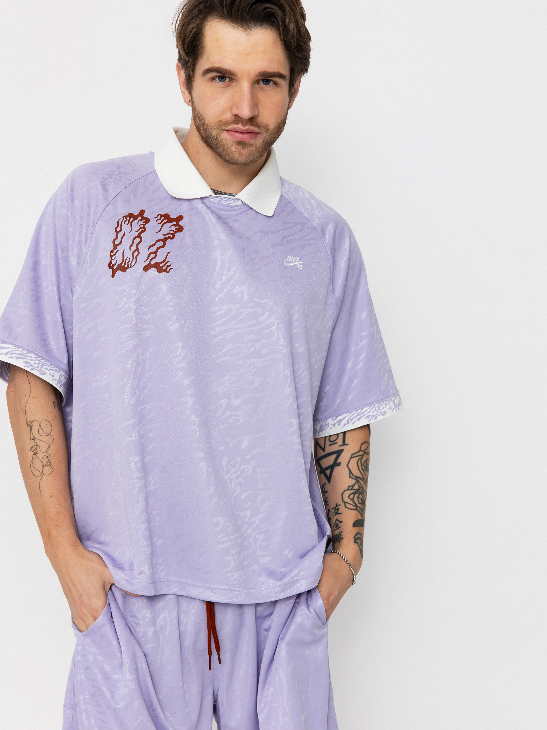 Póló Nike SB Dri Fit Jacquard (hydrangeas/sail/white)