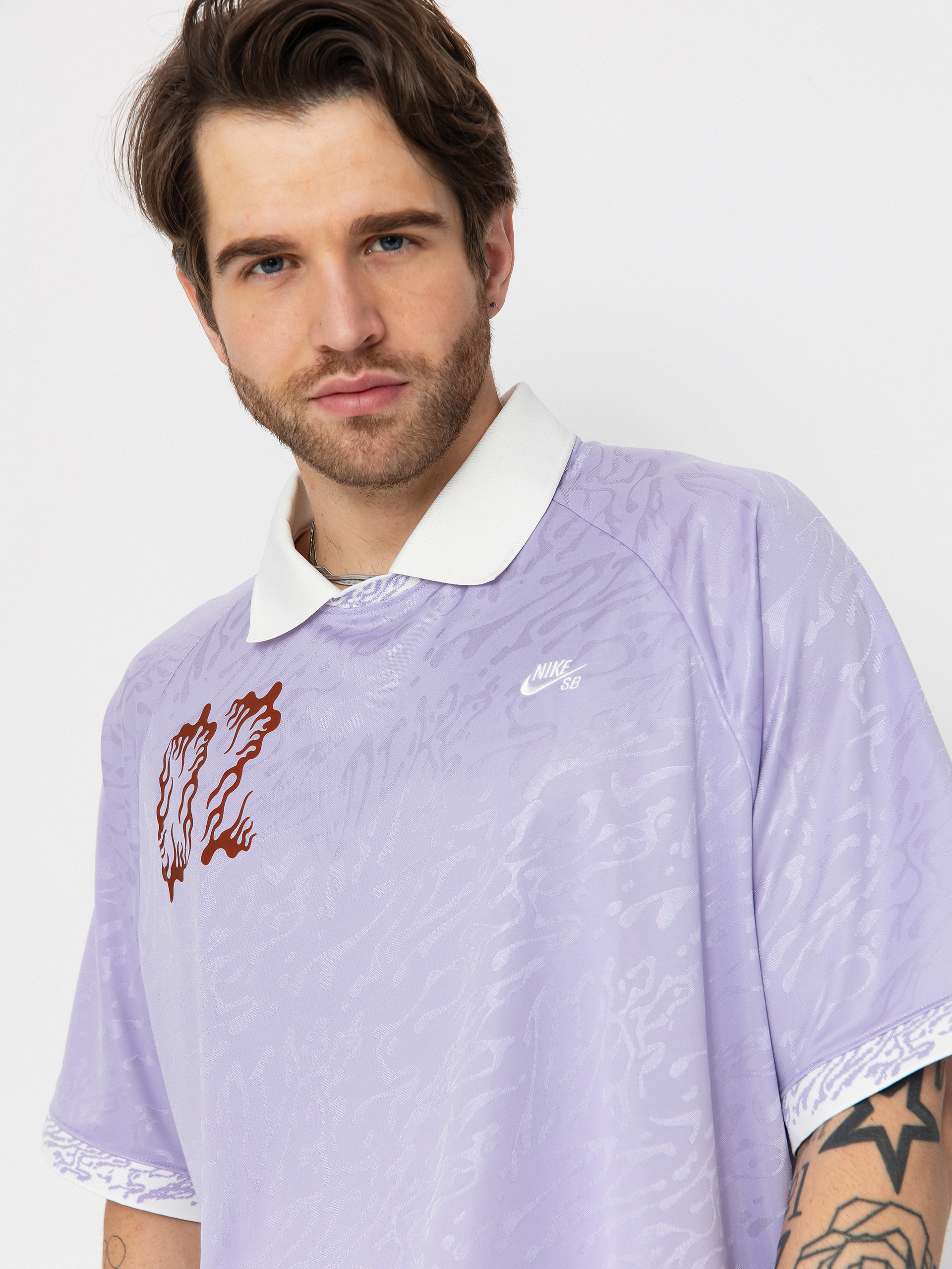 Póló Nike SB Dri Fit Jacquard (hydrangeas/sail/white)