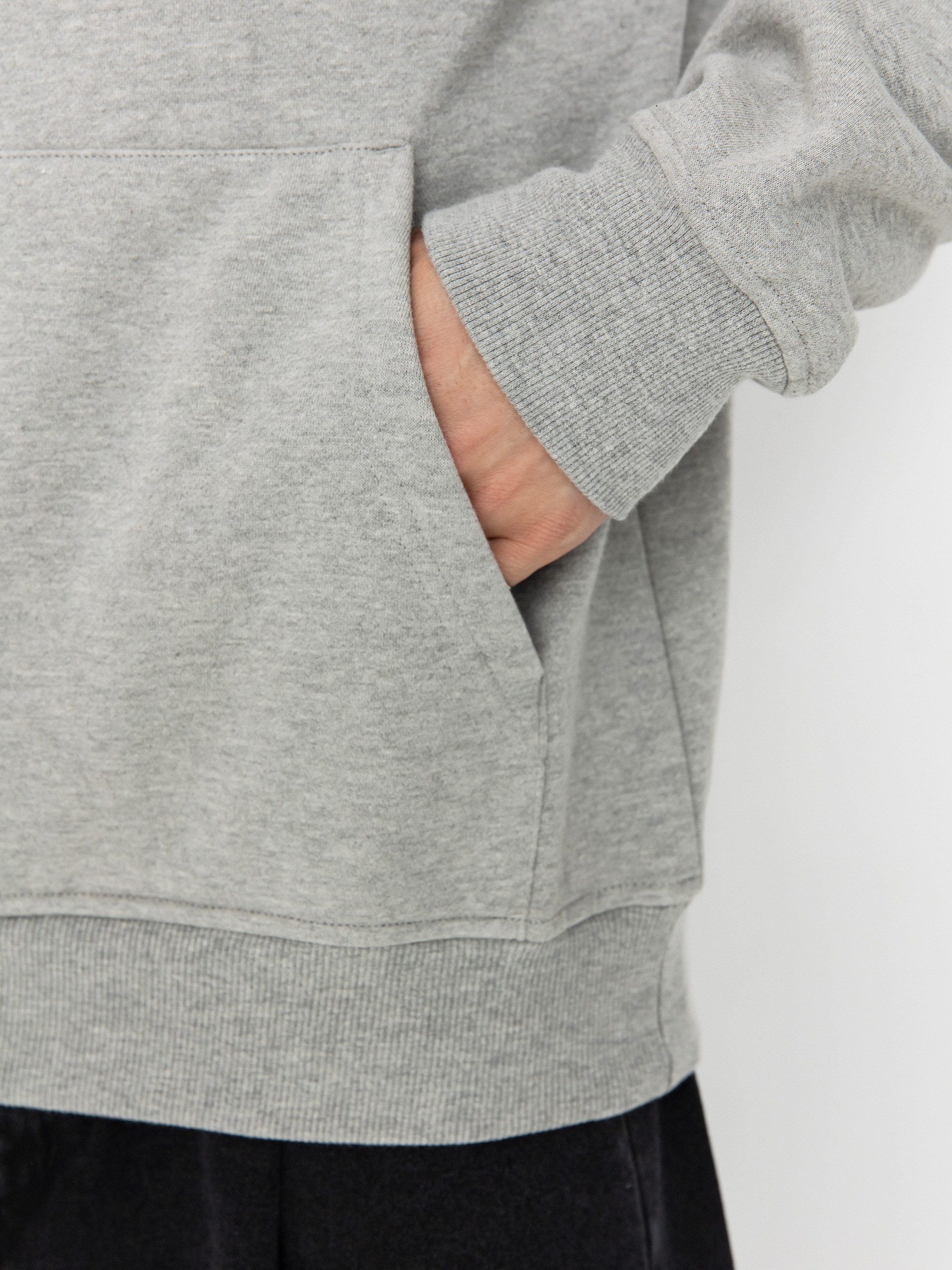 MassDnm Base Back HD Kapucnis pulóver (lt heather grey)