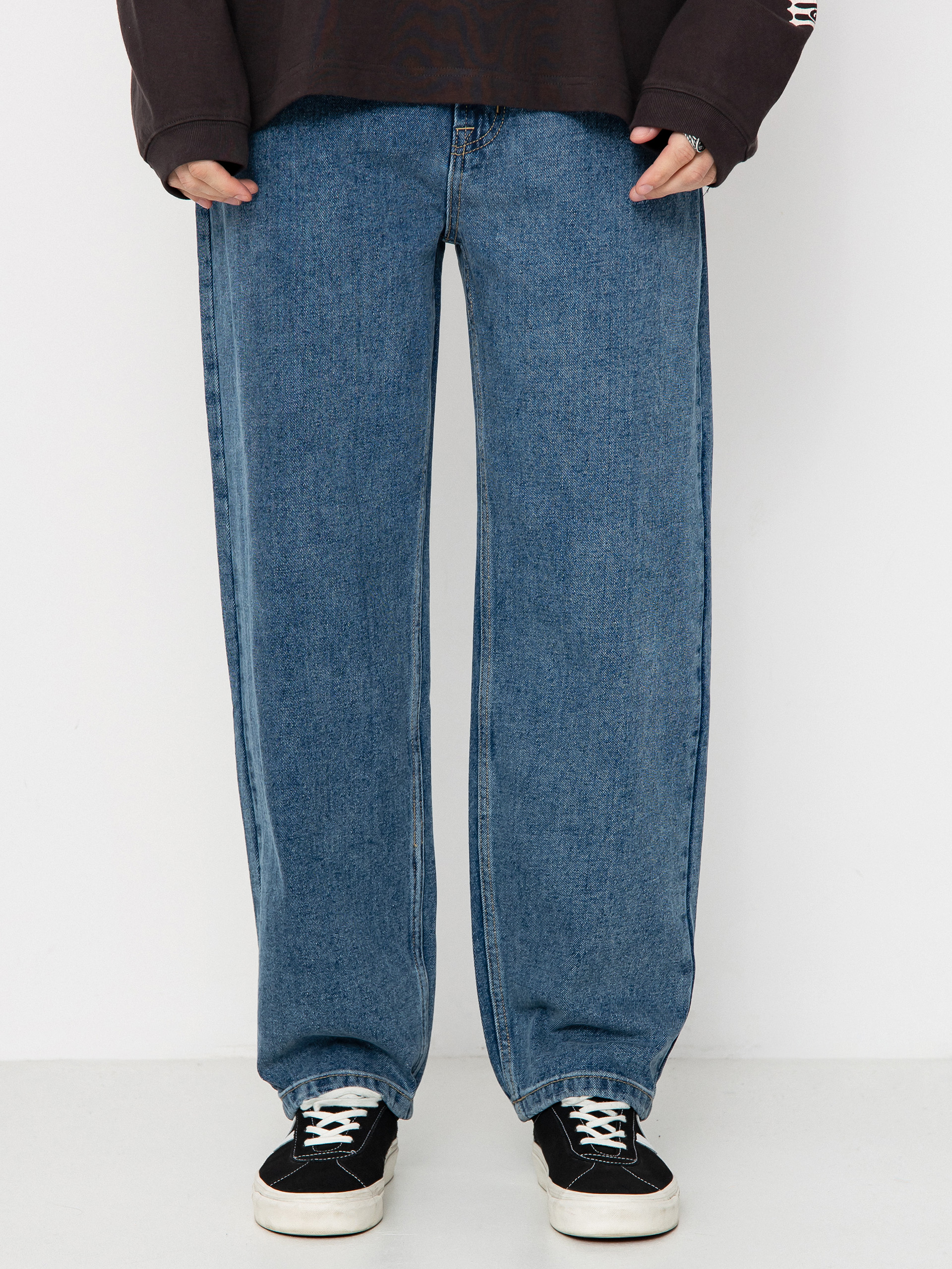 Kisnadrág Krooked Eyes Denim Twill Pant (med stone wash)