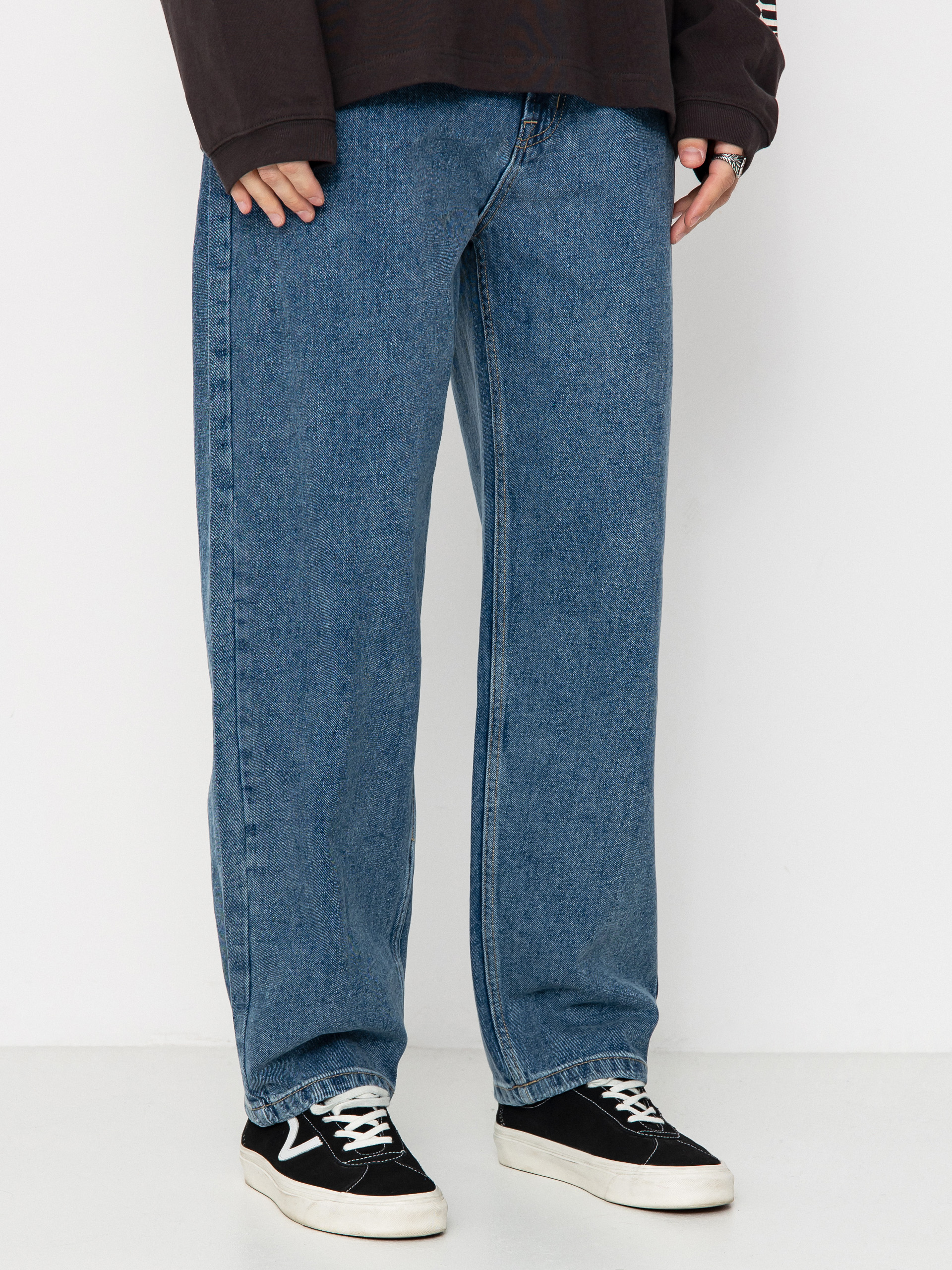 Kisnadrág Krooked Eyes Denim Twill Pant (med stone wash)