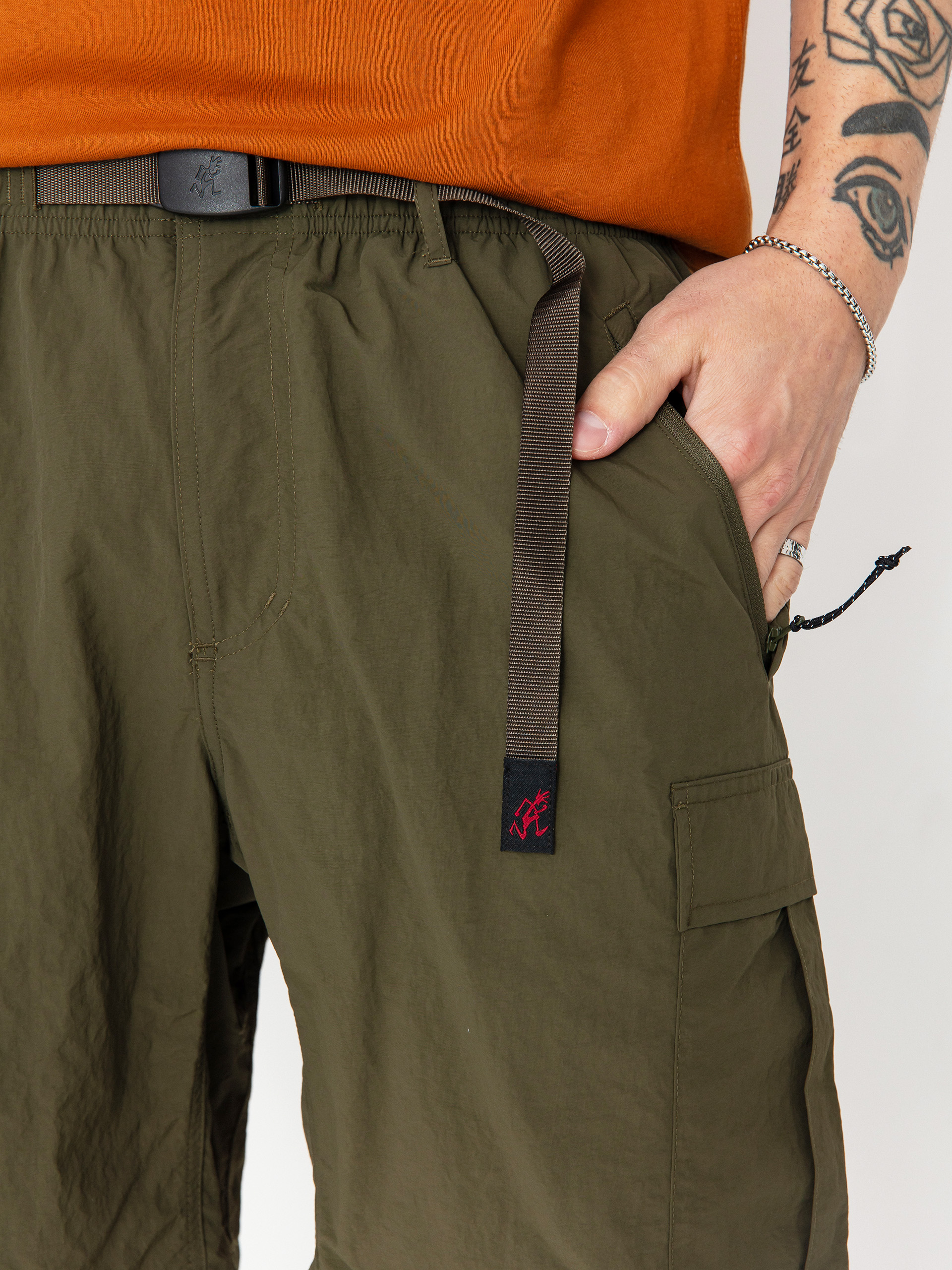 Rövidnadrág Gramicci Nylon Explorer Cargo (deep olive)