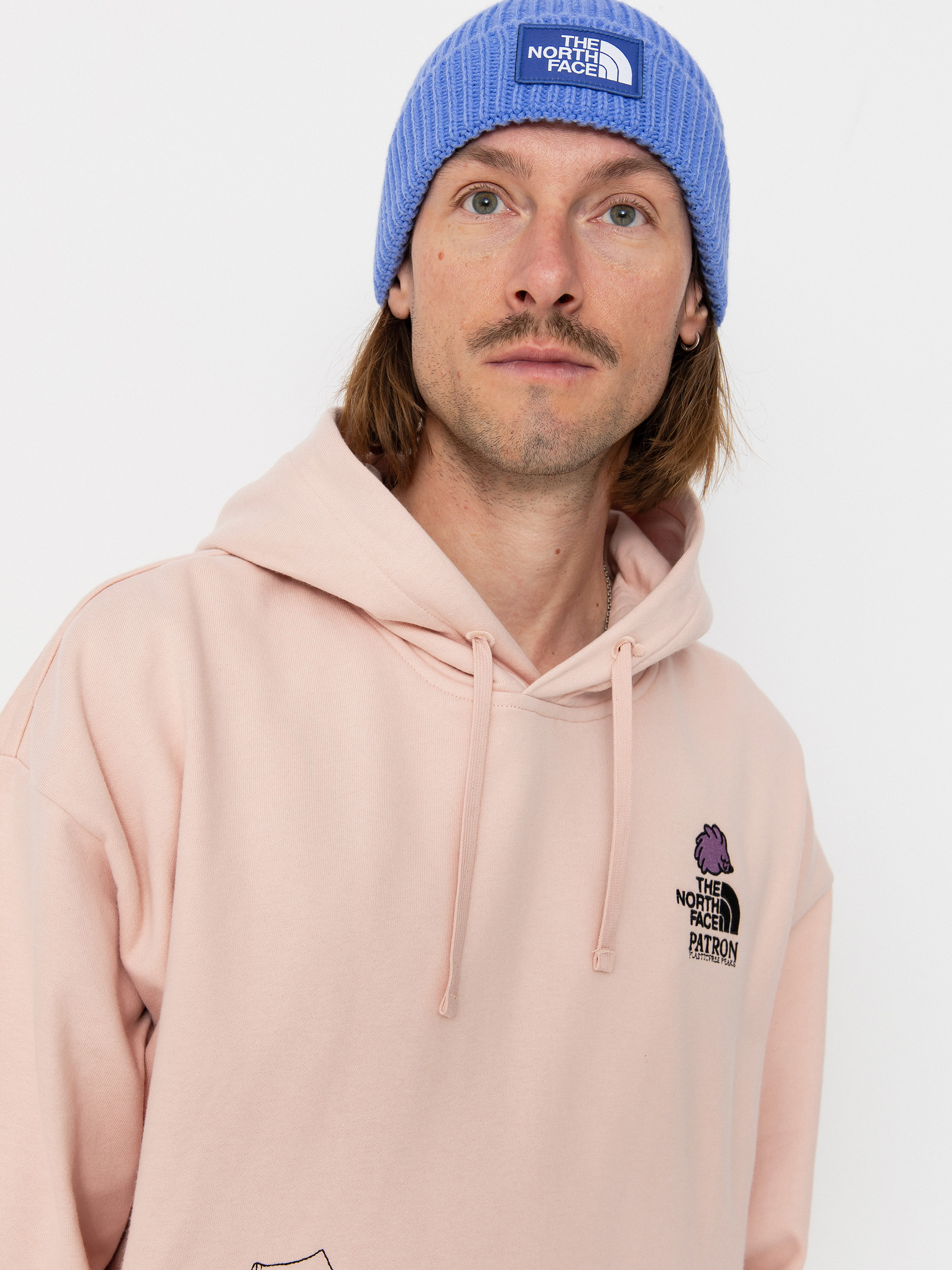 The North Face Mountain Cleanup Oversized HD Kapucnis pulóver (pink moss)
