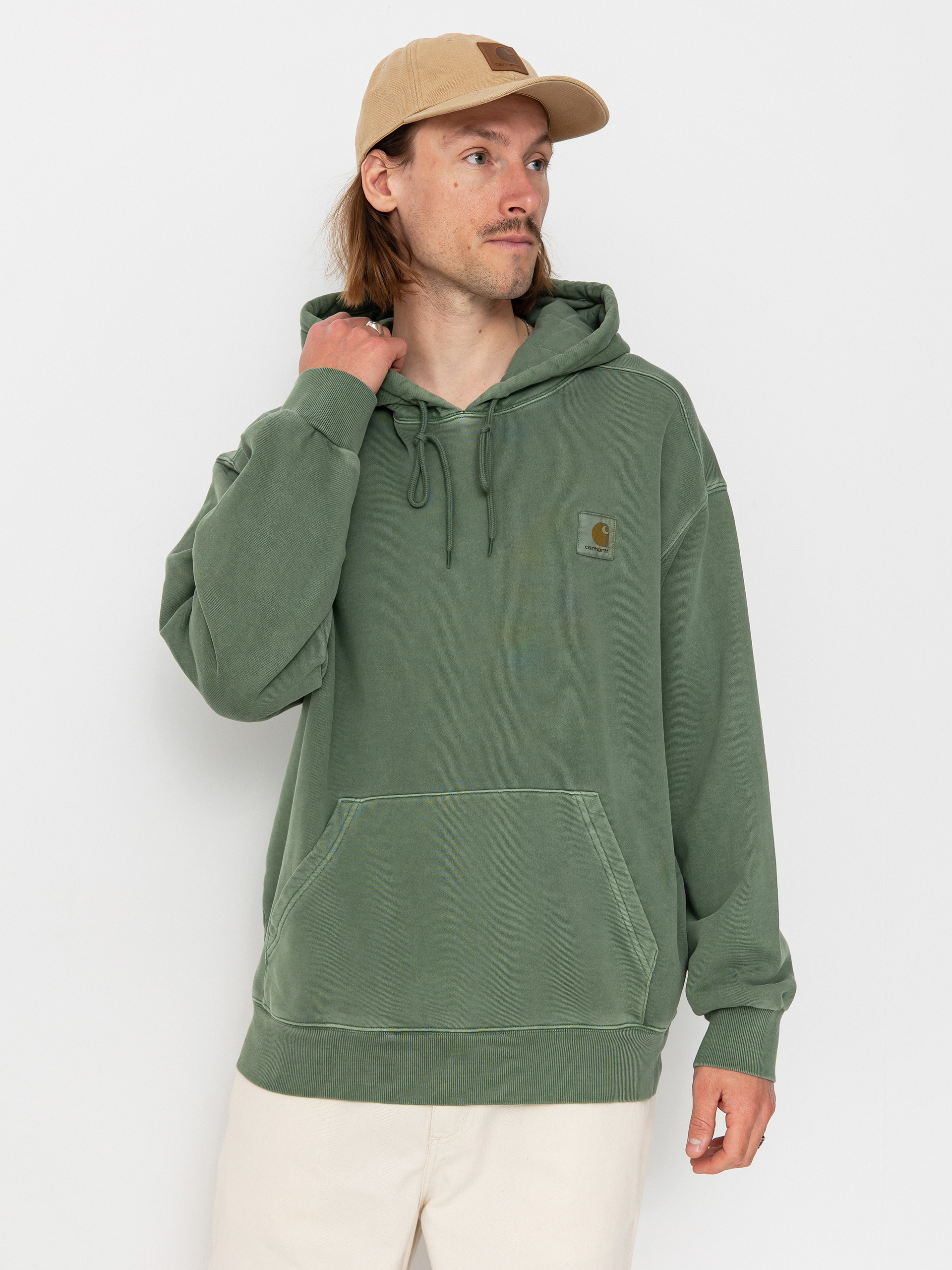Kapucnis pulóver Carhartt WIP Nelson HD (park)