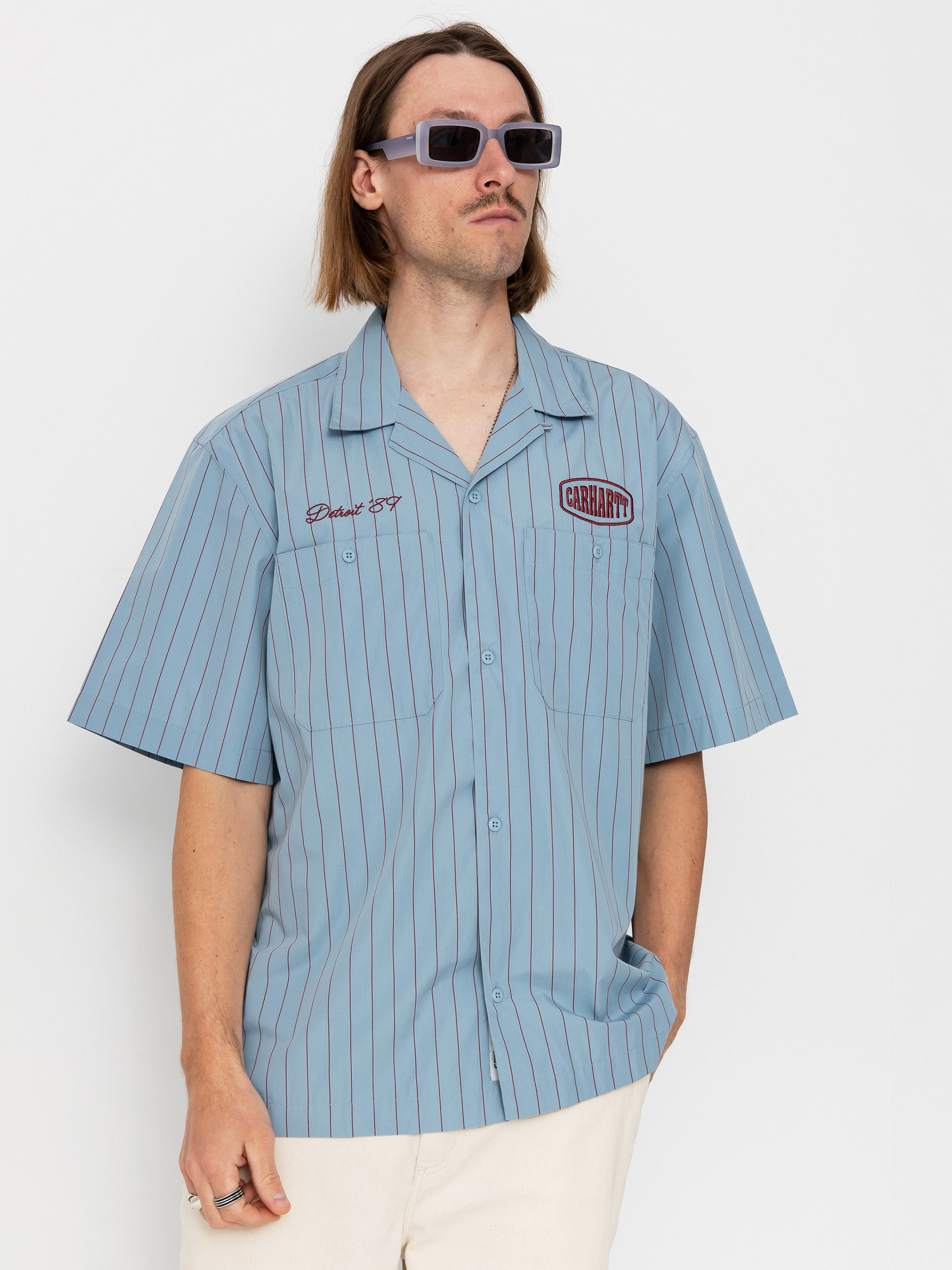 Carhartt WIP Hendry Ing (seaton stripe/frosted blue/mulberry)