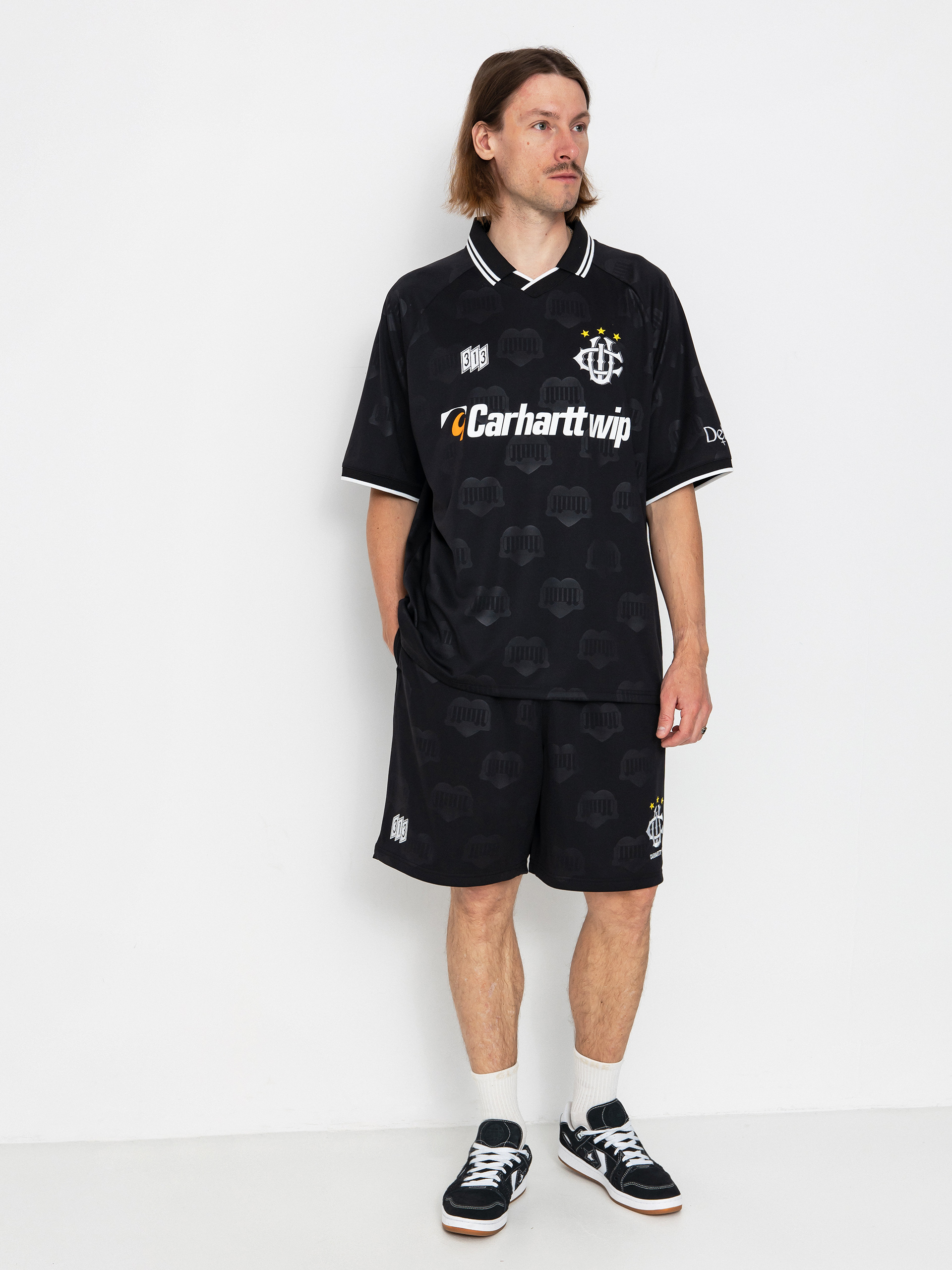 Carhartt WIP Hartts Football Póló (heart train jacquard/black)