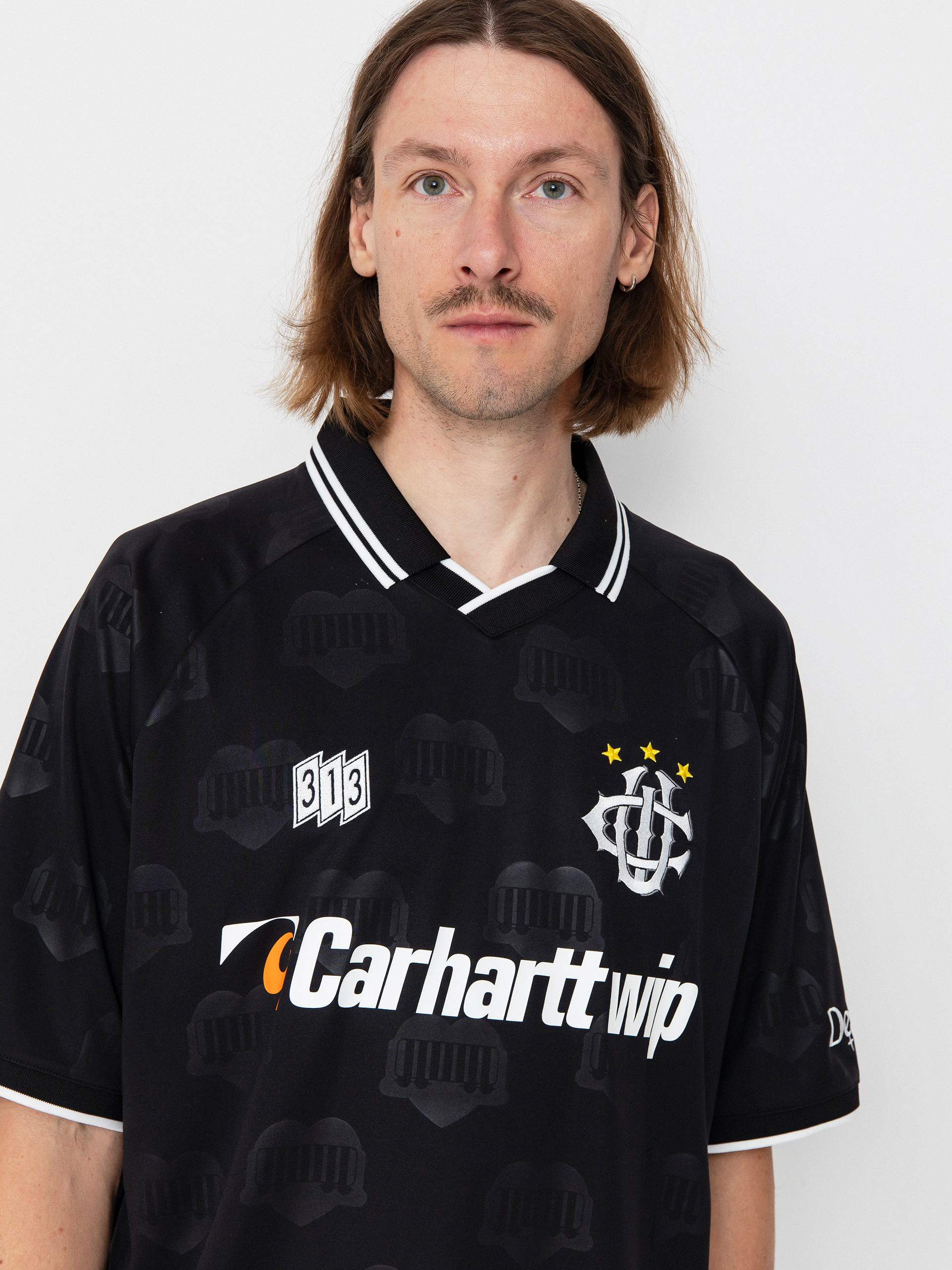 Carhartt WIP Hartts Football Póló (heart train jacquard/black)