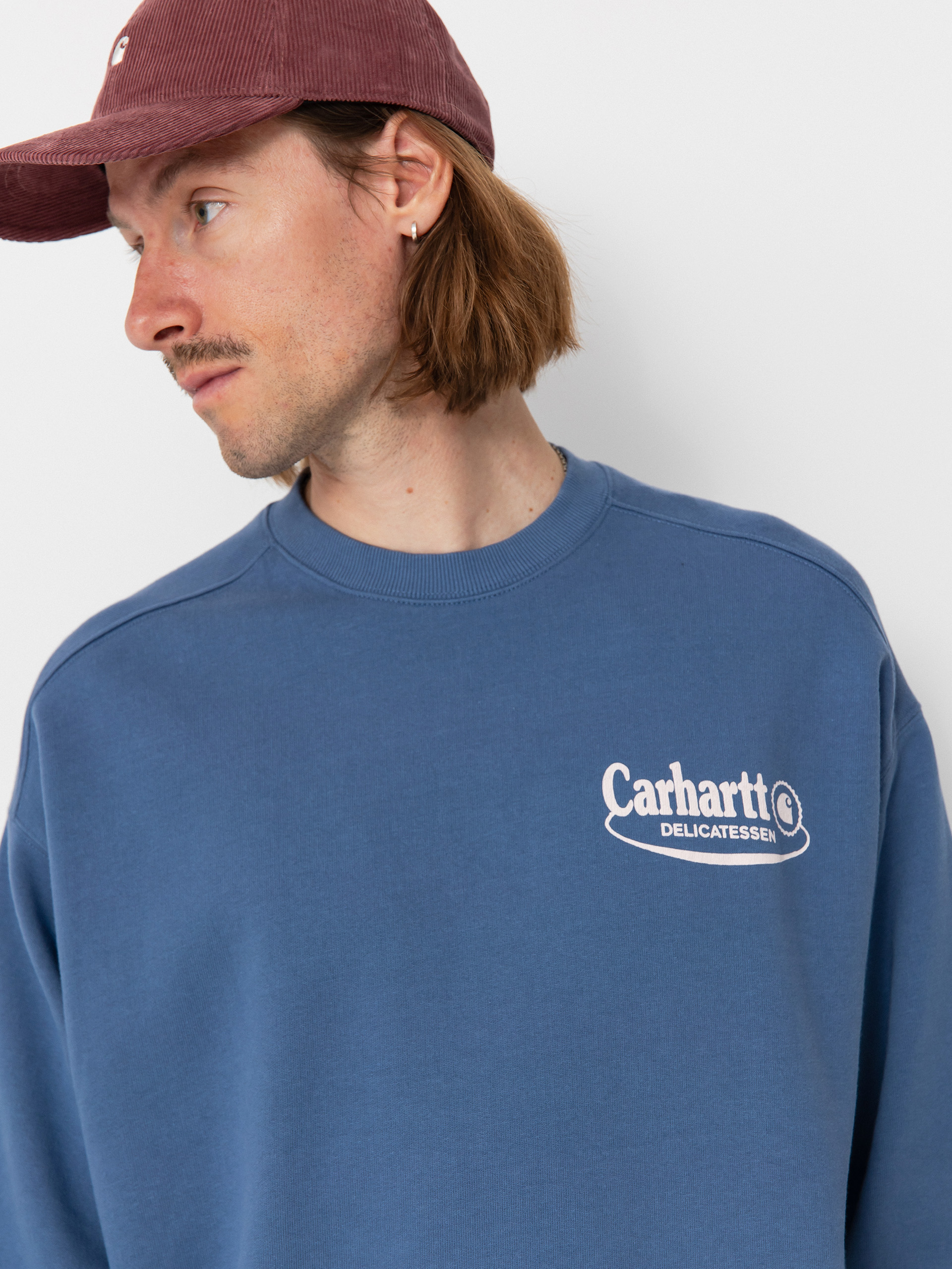 Carhartt WIP Catalogue Pulóver (blue iris/air pink)
