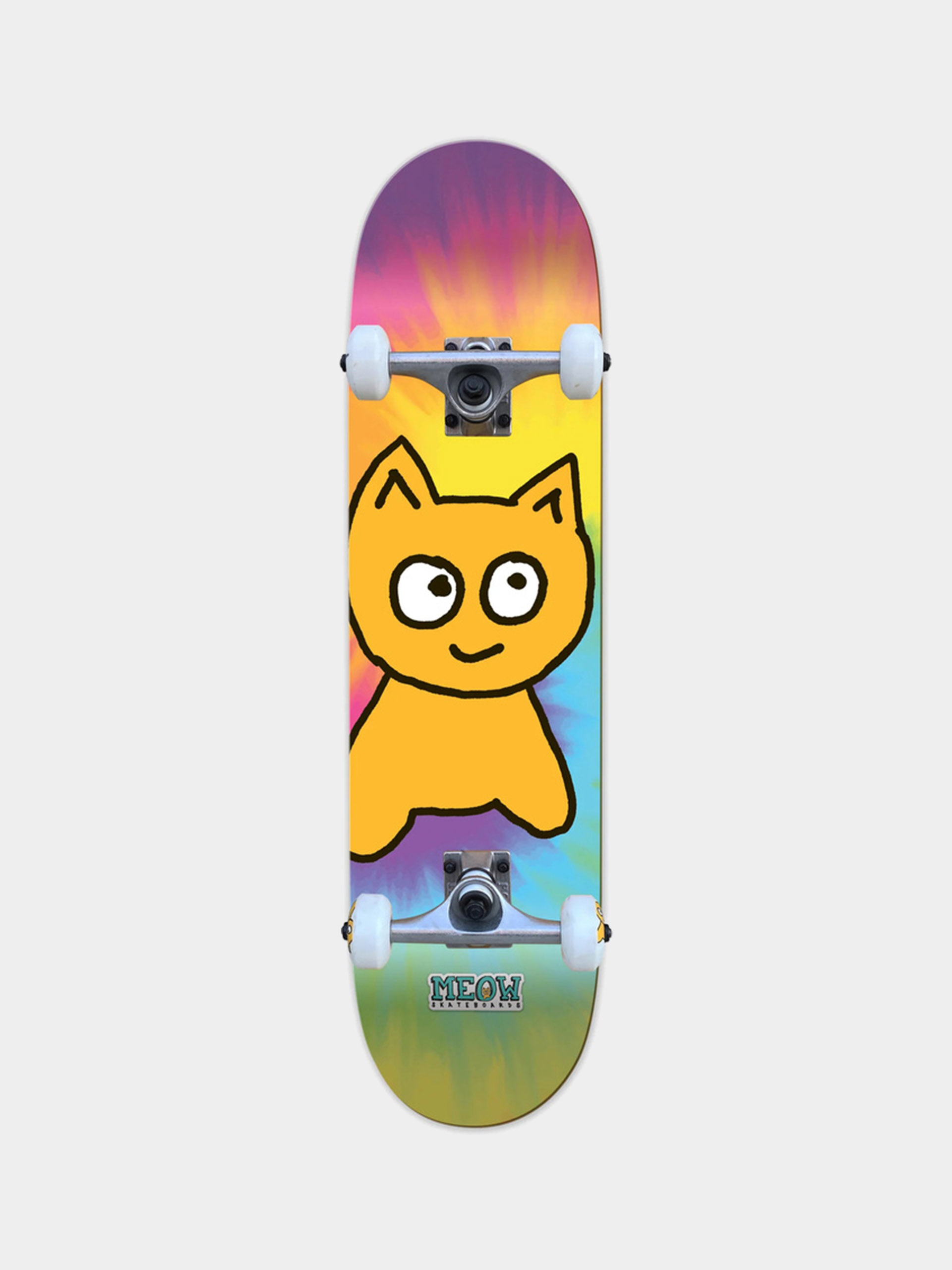 Komplett gördeszka Meow Skateboards Big Cat (tie dye)
