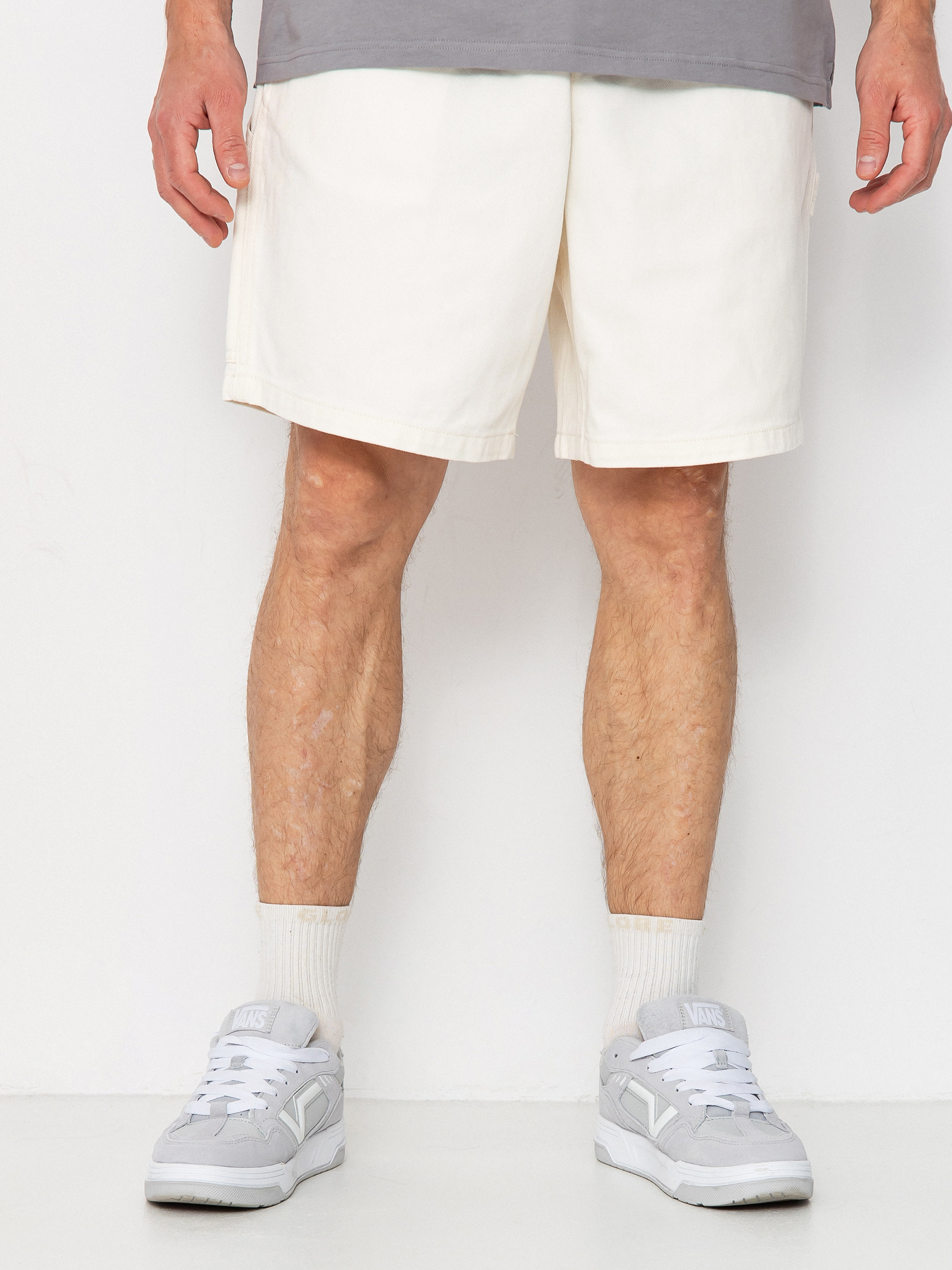 OBEY Easy Denim Carpenter Rövidnadrág (unbleached faded wash)