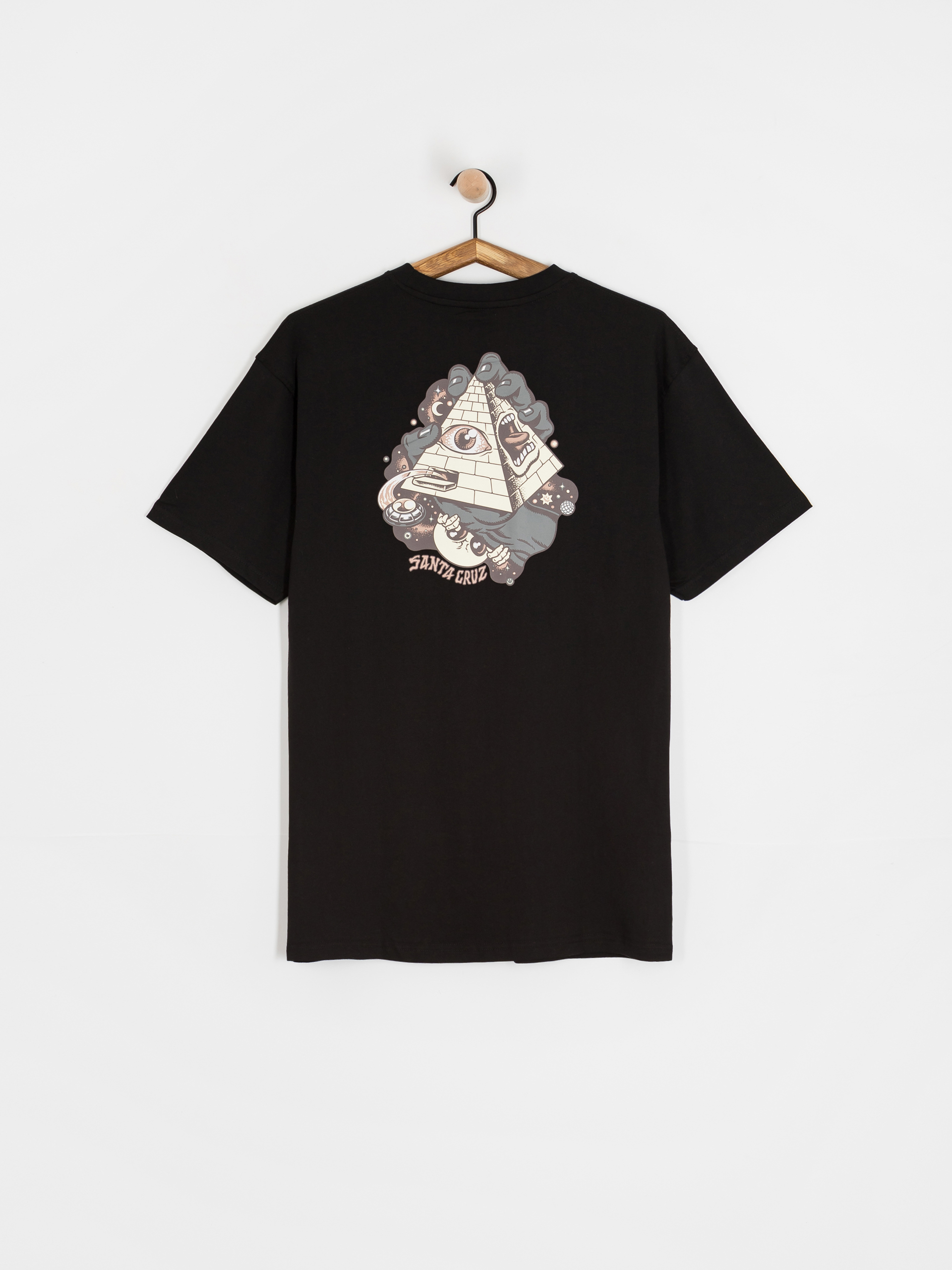 Póló Santa Cruz Knibbs Invasion Hand Strip (black)